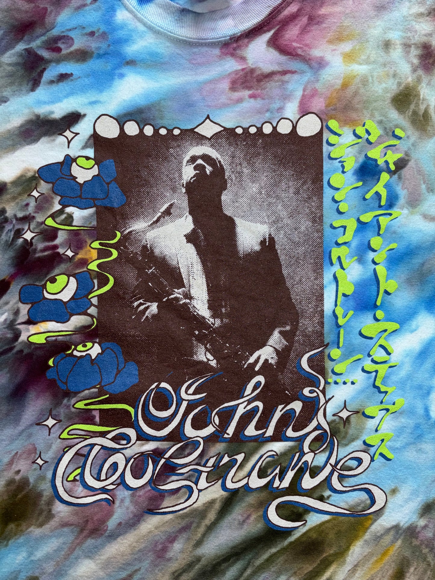 'Trane's Spirit 'concert in japan' tie-dyed shirt