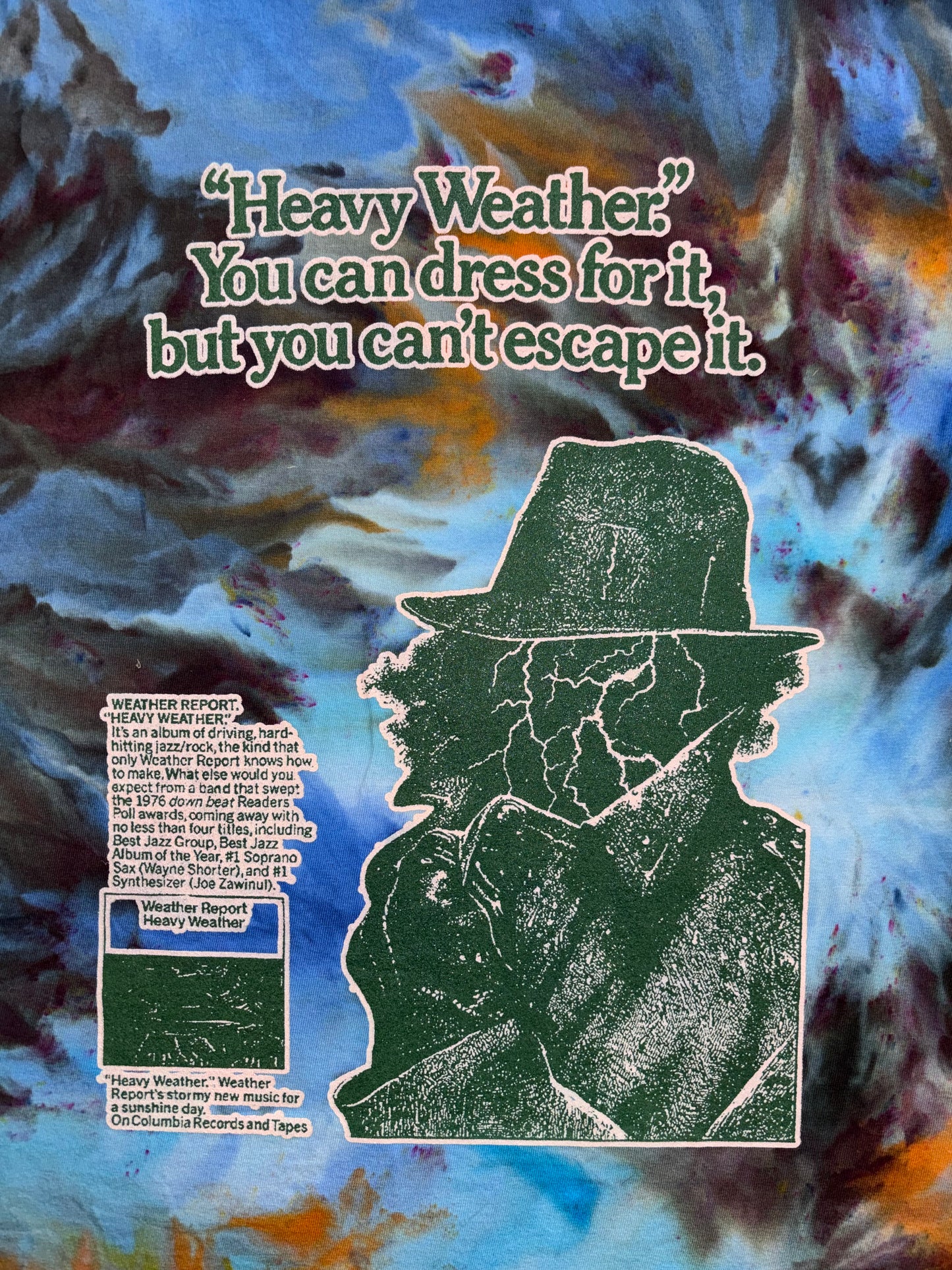 Weather Report tie-dyed comfort colors t-shirt