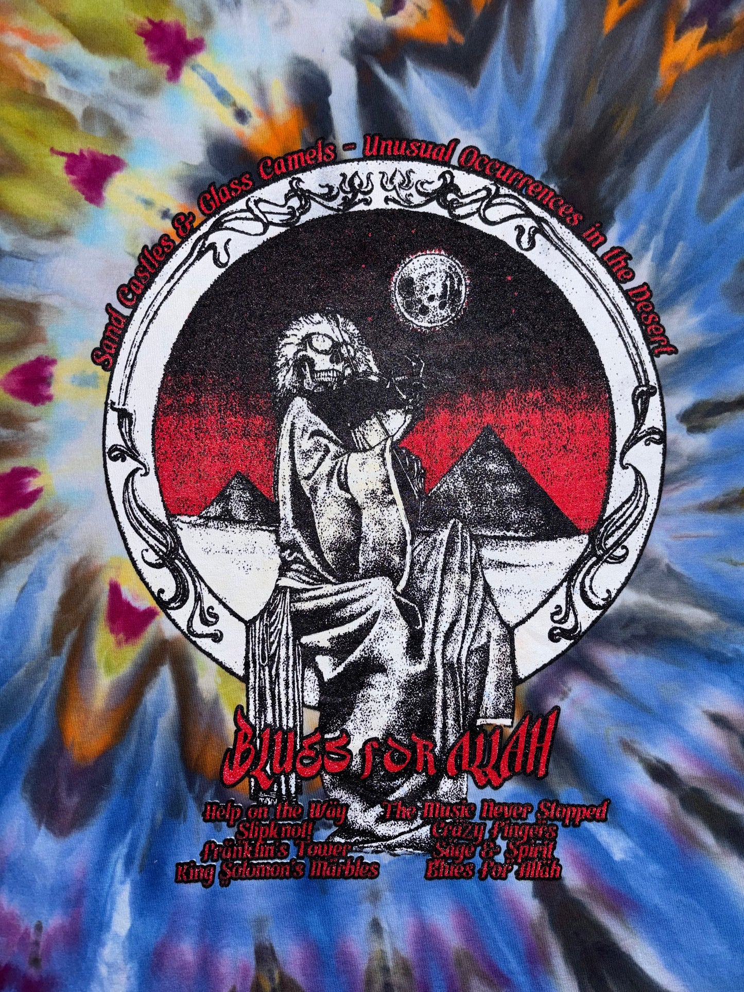 Blues for Allah Anniversary Shirt - tie-dyed comfort colors