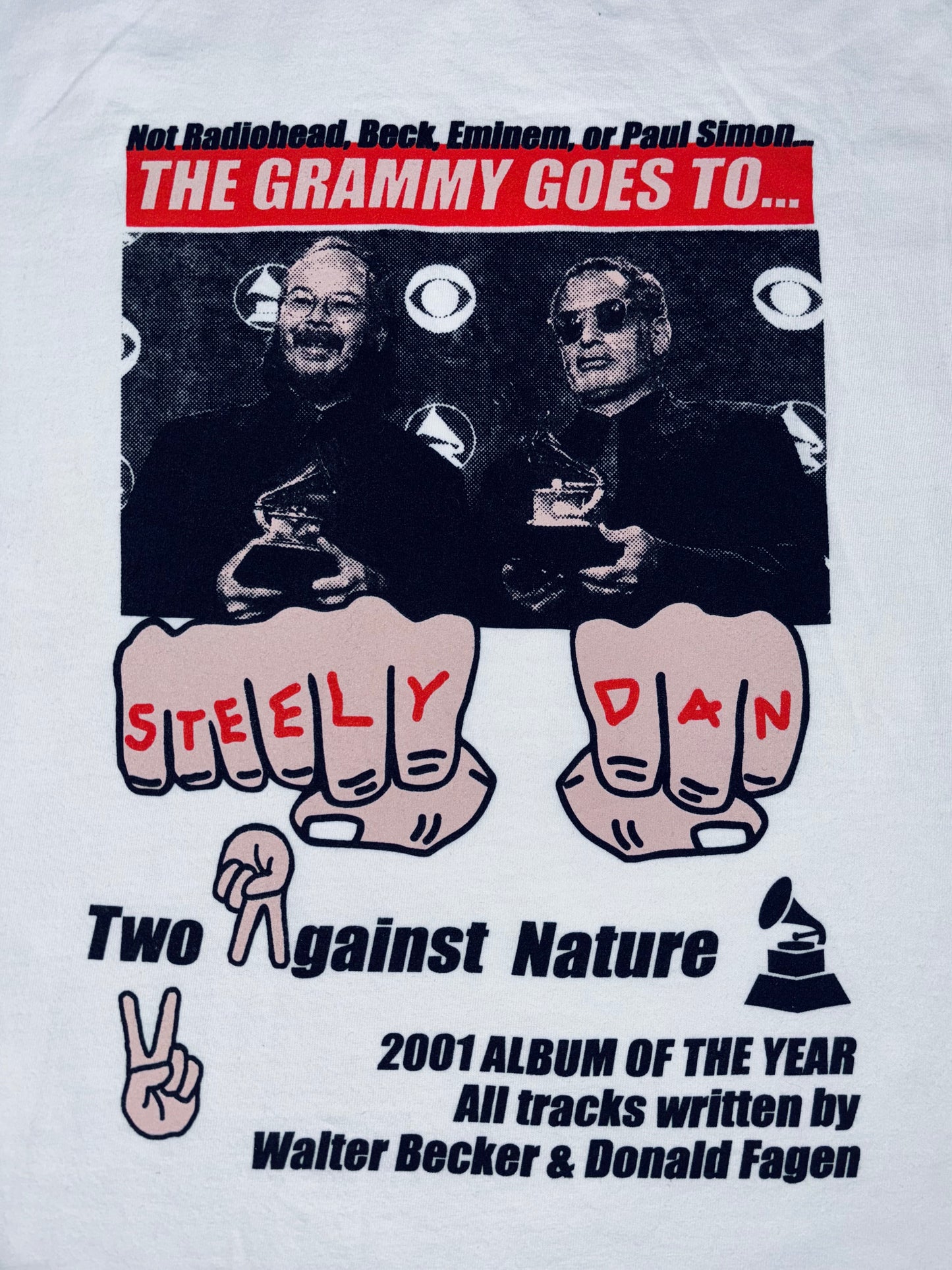 Steely Dan 2001 Grammy victory celebration bootleg tie-dyed longsleeve ("West of Hollywood" colorway)