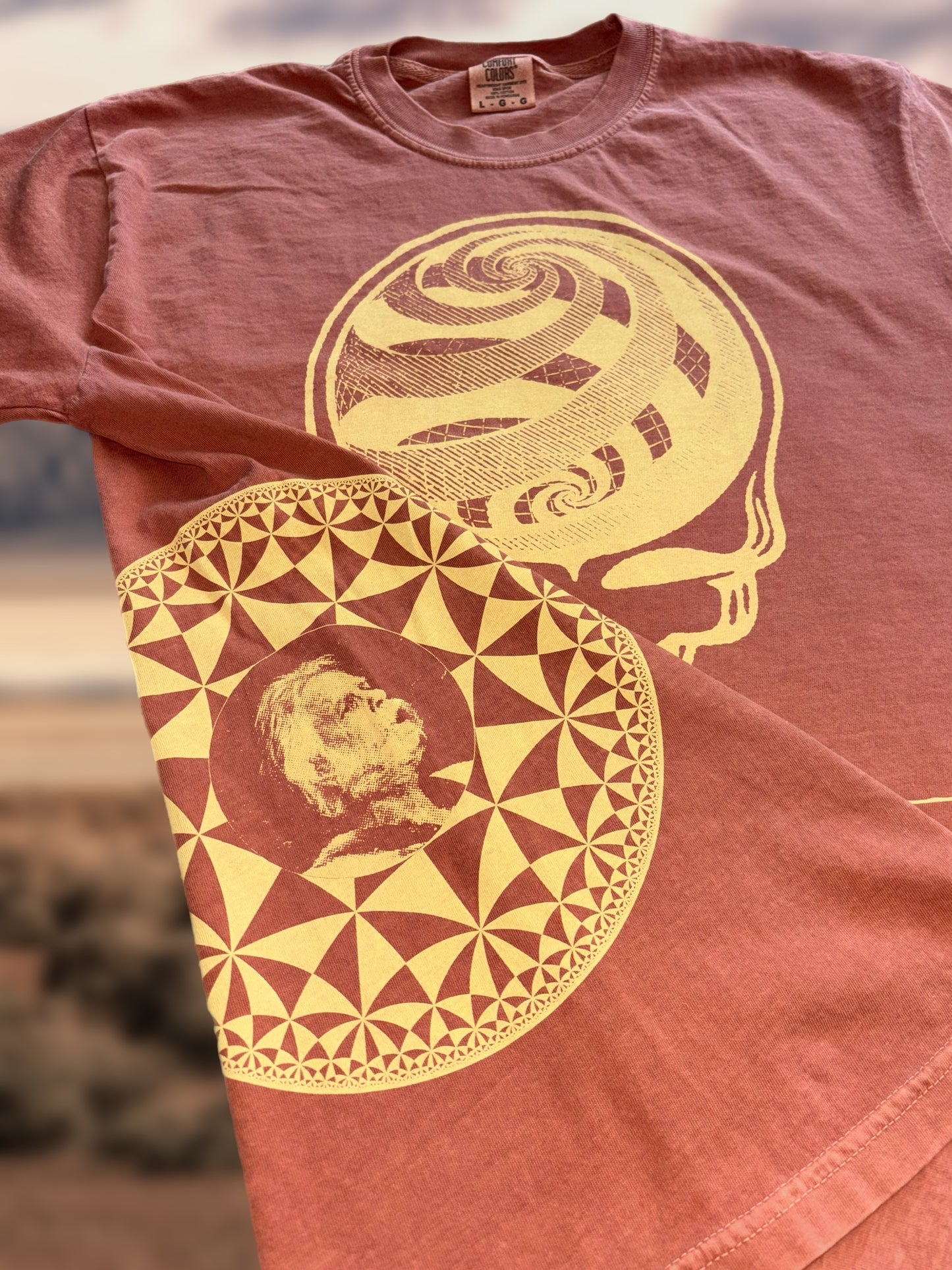 "Sphere Your Face" Short Sleeve Shirt - desert color