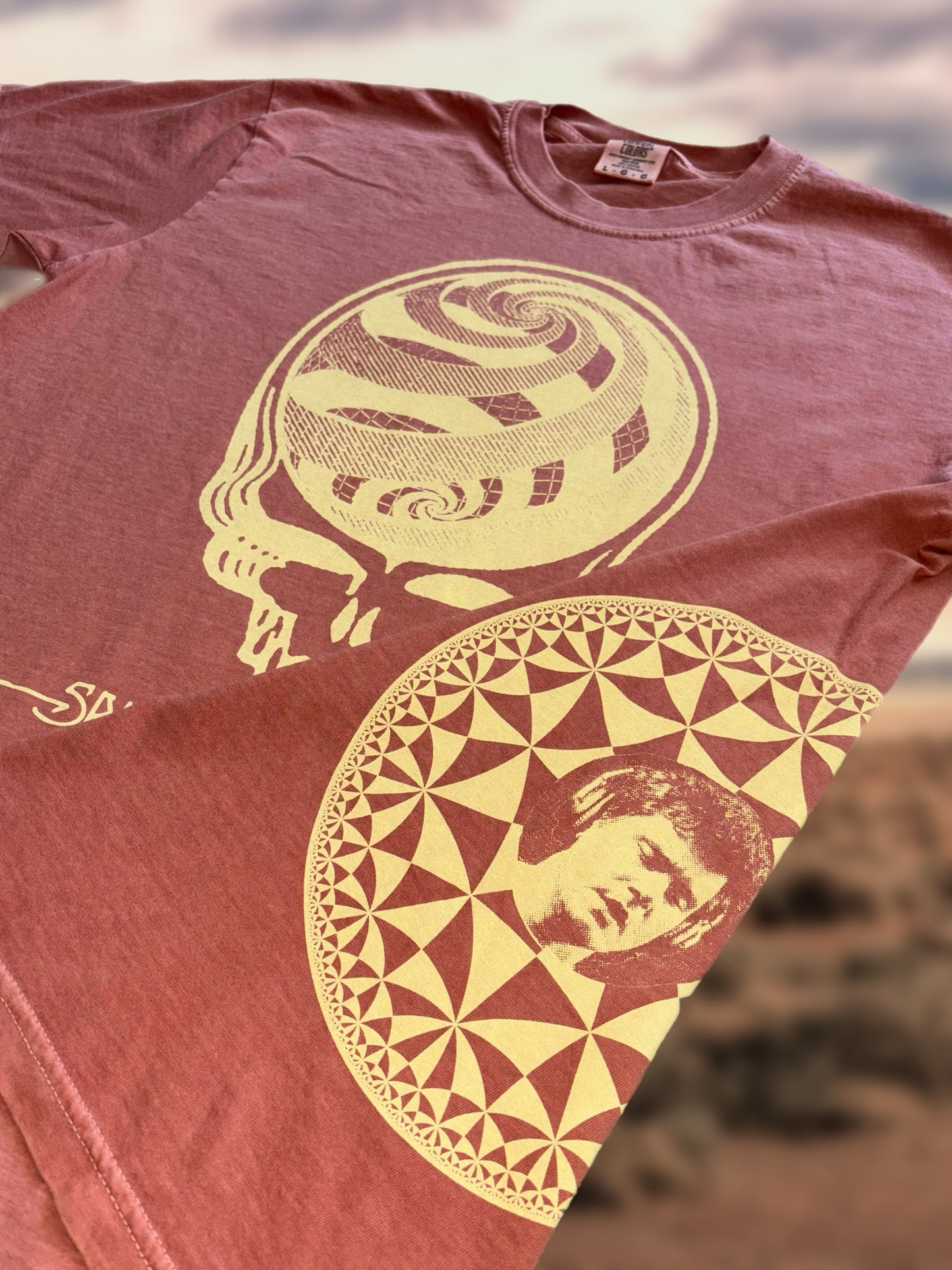"Sphere Your Face" Short Sleeve Shirt - desert color