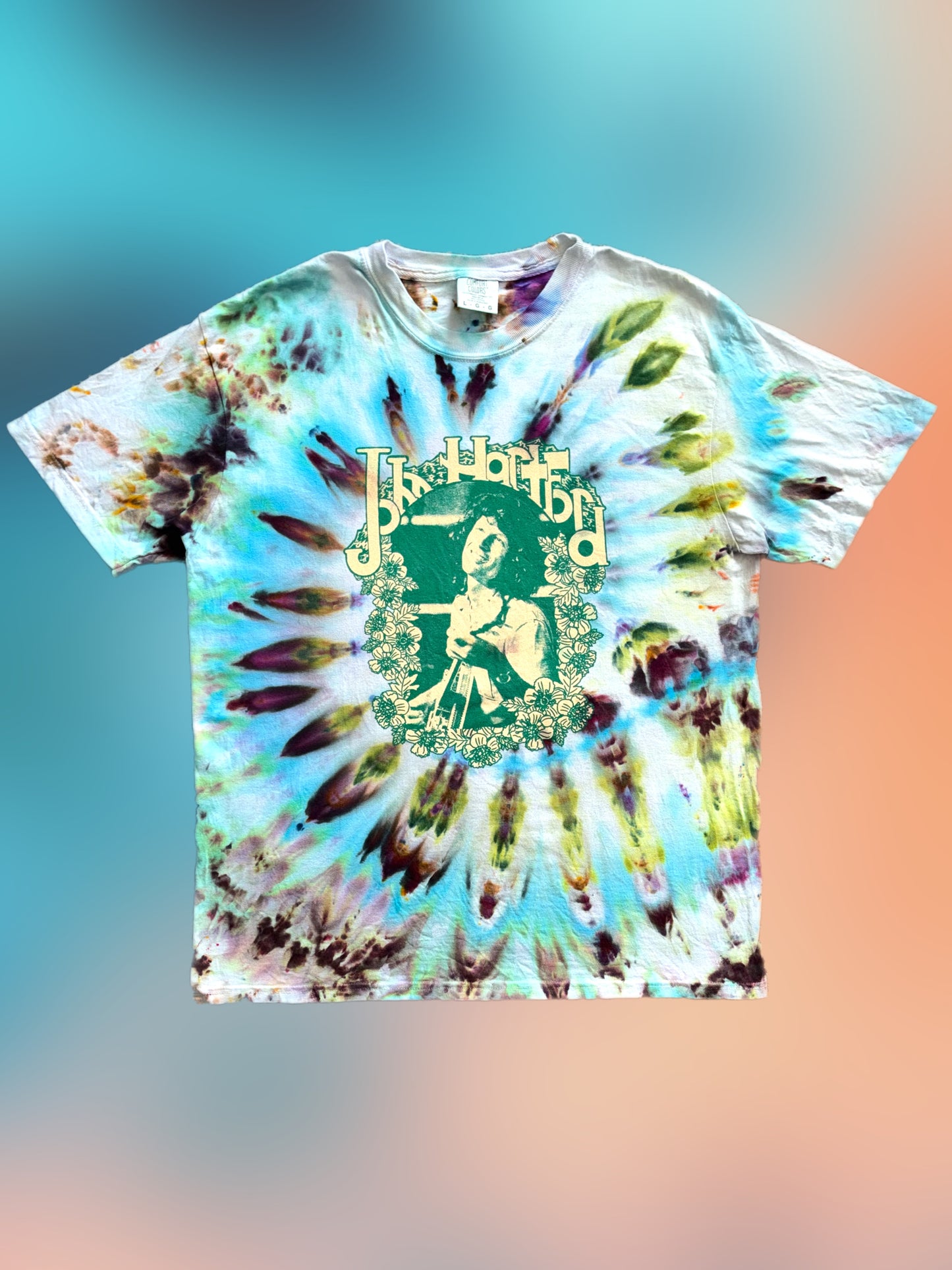 John Hartford Tie-Dyed Short Sleeve Shirt