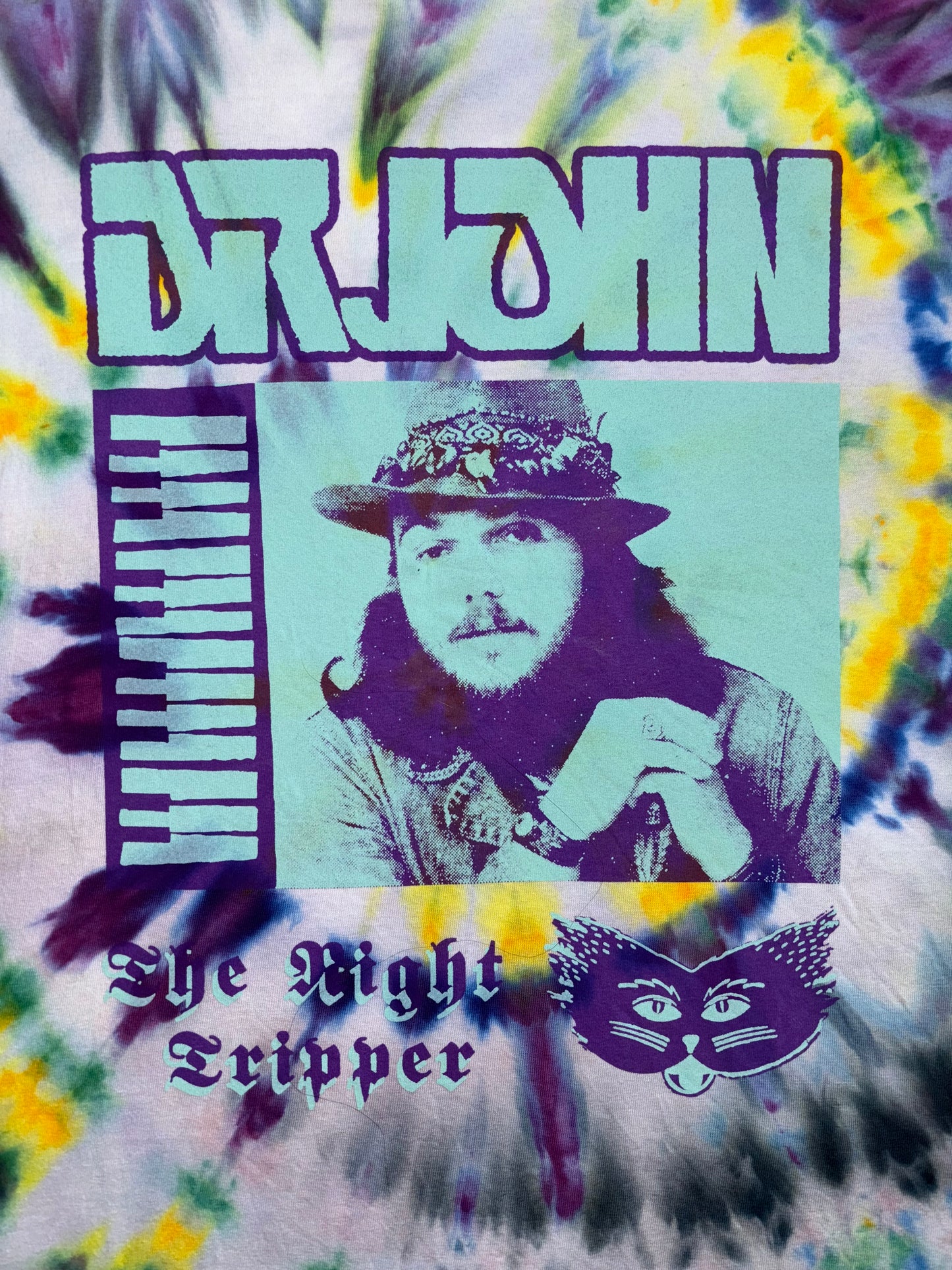 Dr. John 'The Night Tripper' tie-dyed t-shirt
