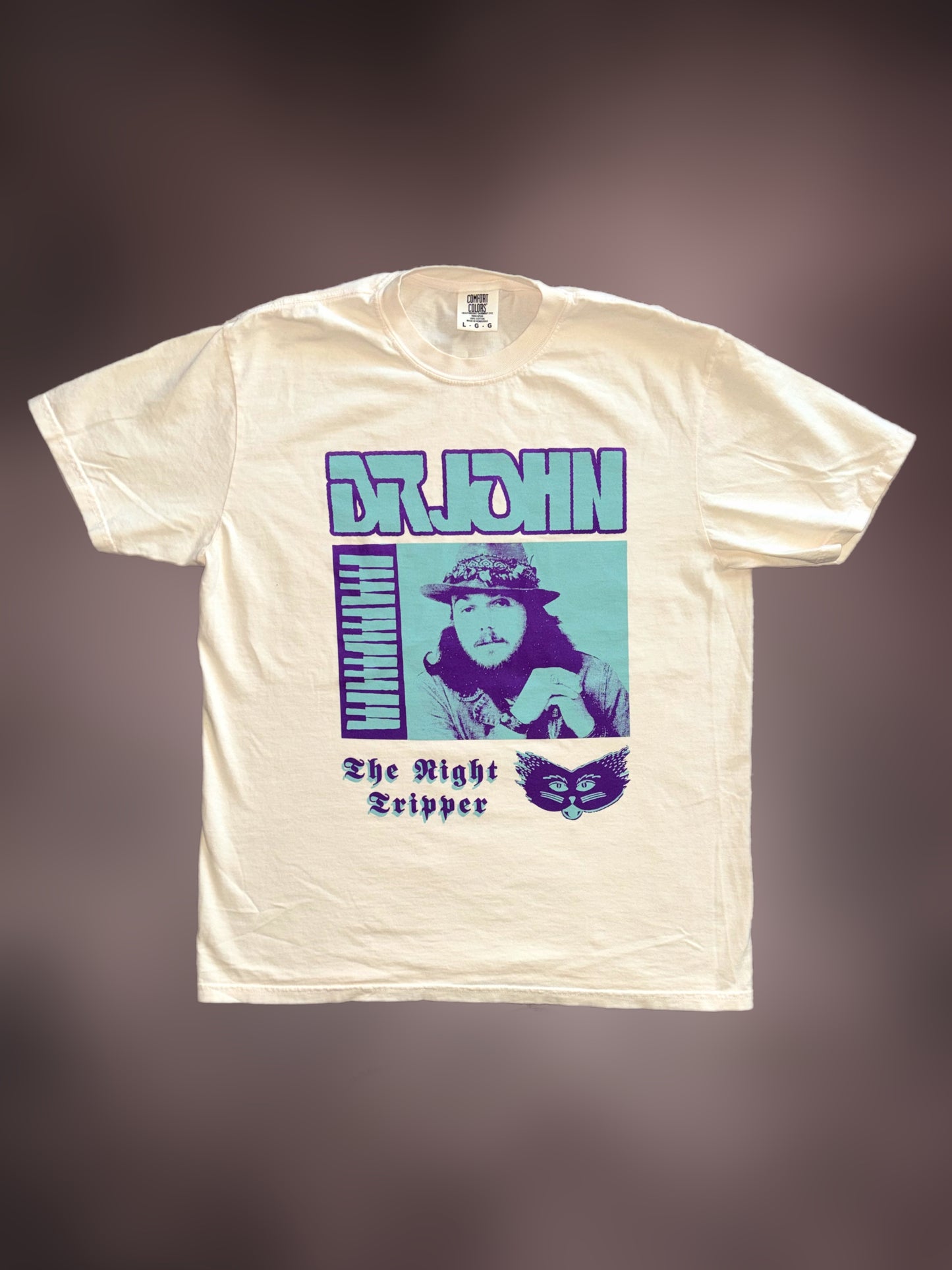 Dr. John 'The Night Tripper' ivory comfort colors t-shirt