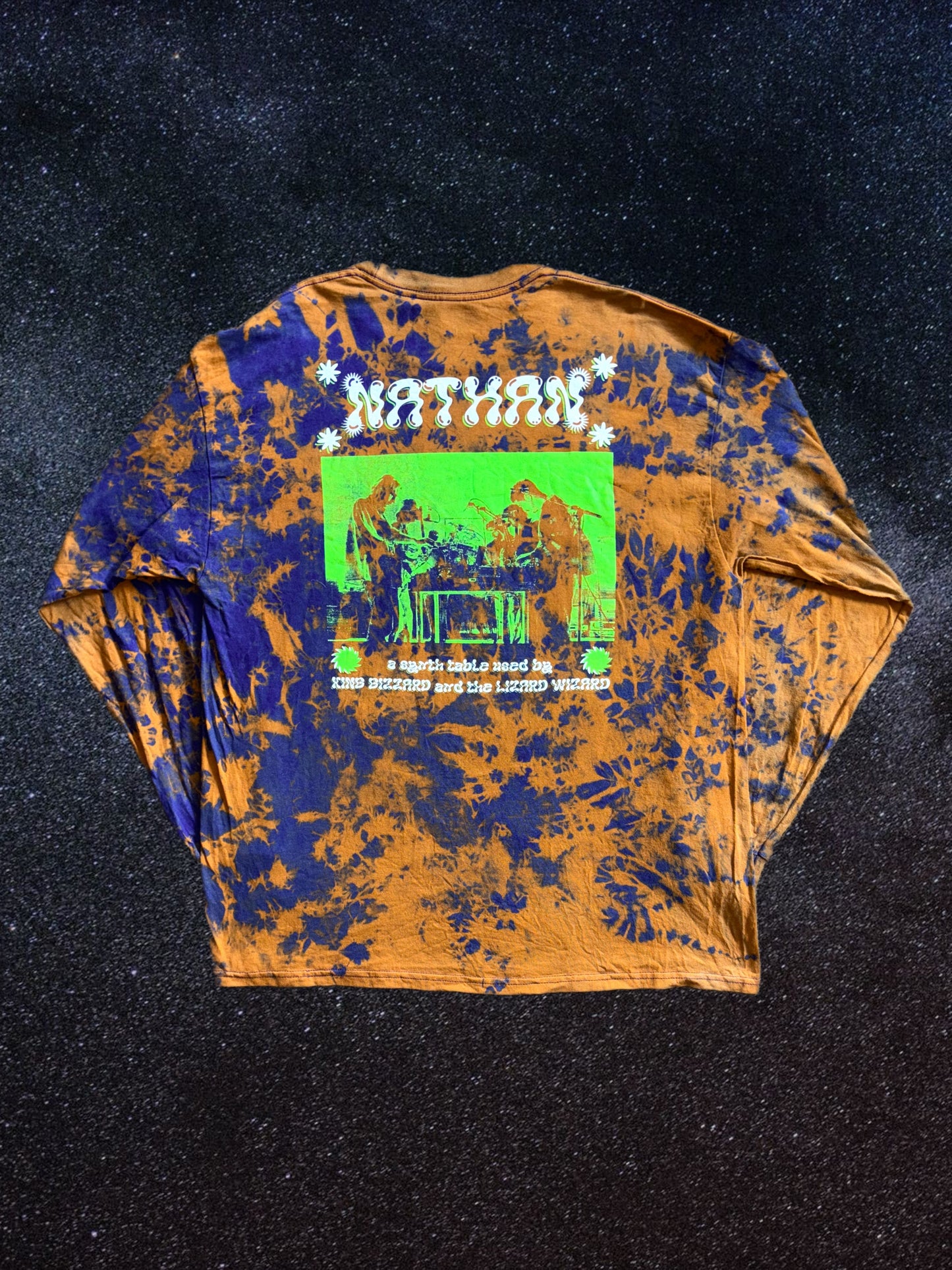 "Nathan" KGLW tie-dyed long sleeve shirt