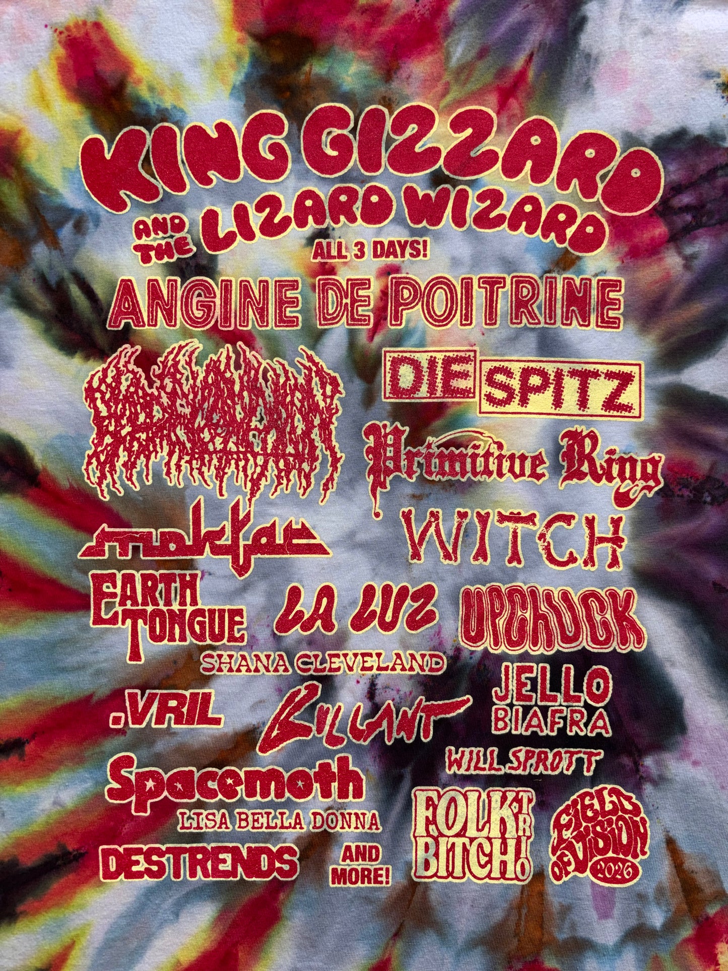 *PRE ORDER* GIZZFEST 2026 tie-dyed comfort colors