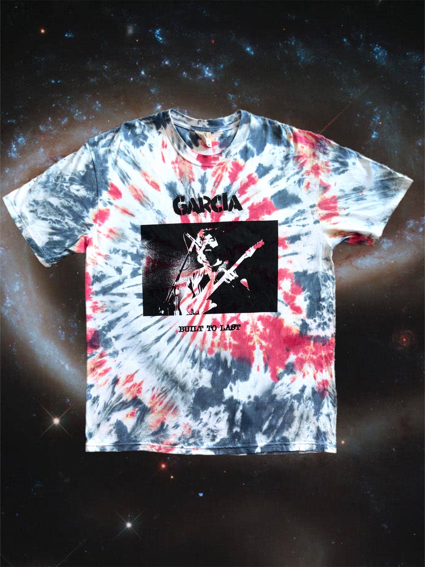 "Rancid Garcia" tie-dyed short sleeve shirt
