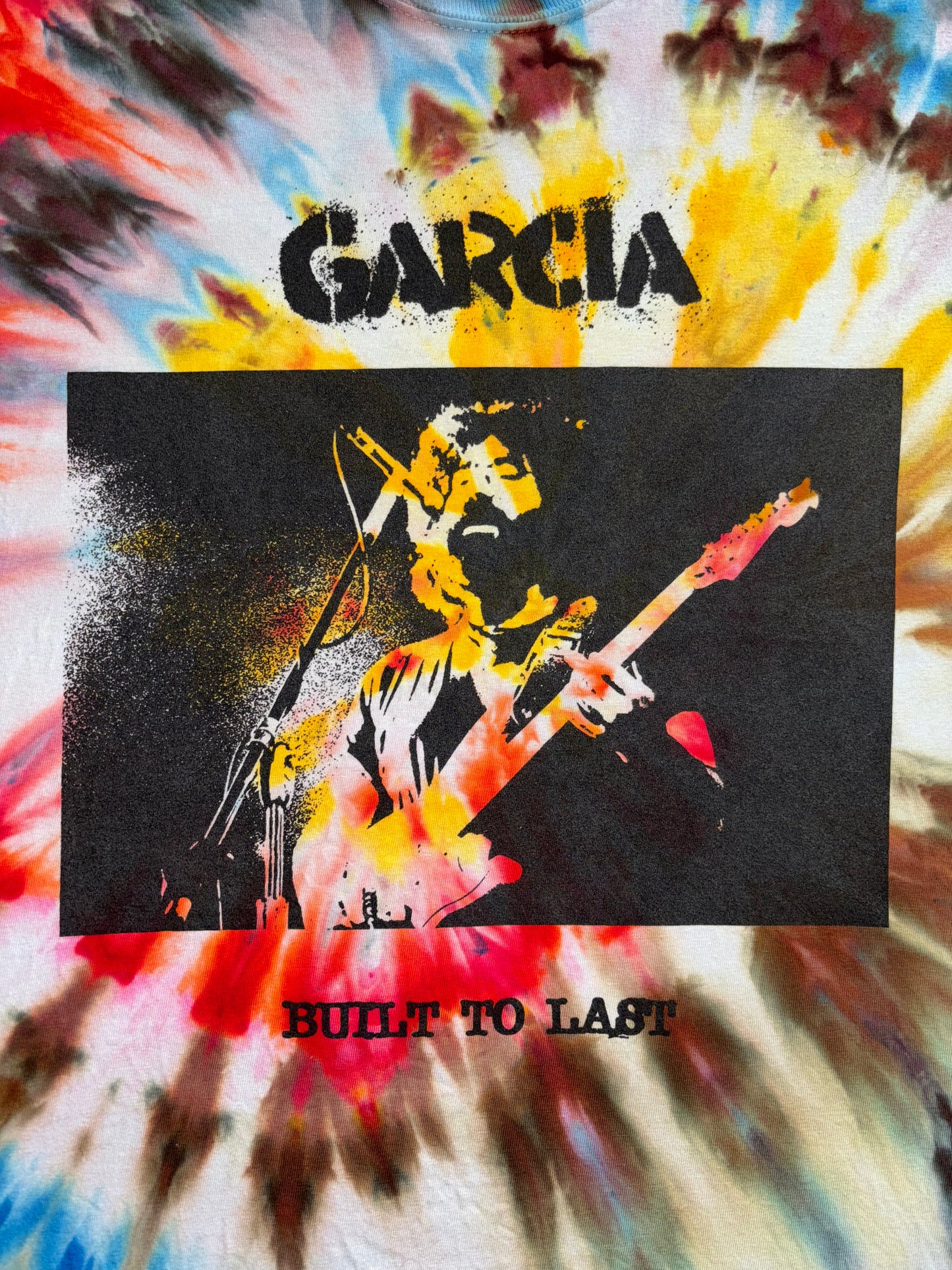 "Rancid Garcia" tie-dyed short sleeve shirt