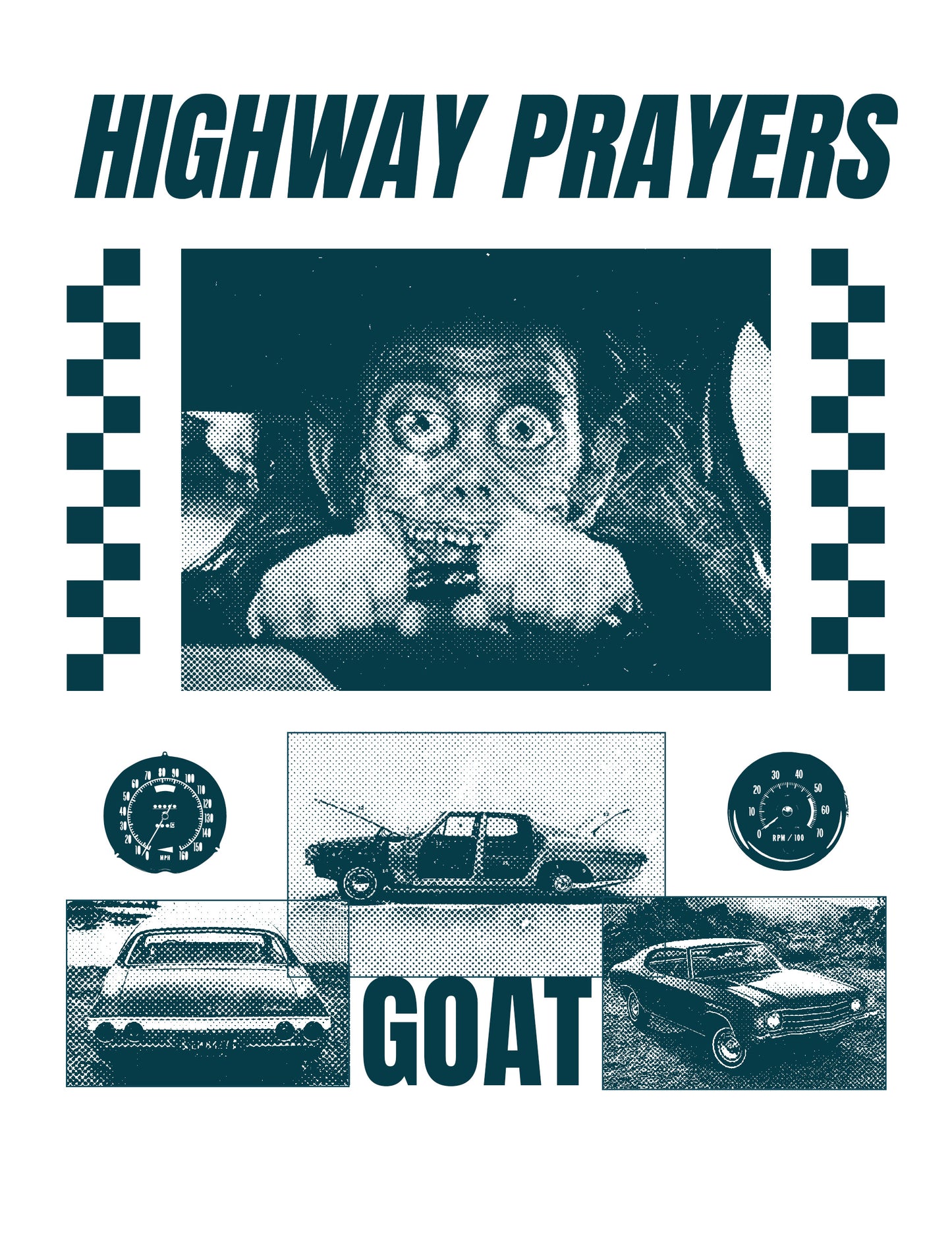 Highway Prayers Tie-Dyed Long Sleeve Shirt