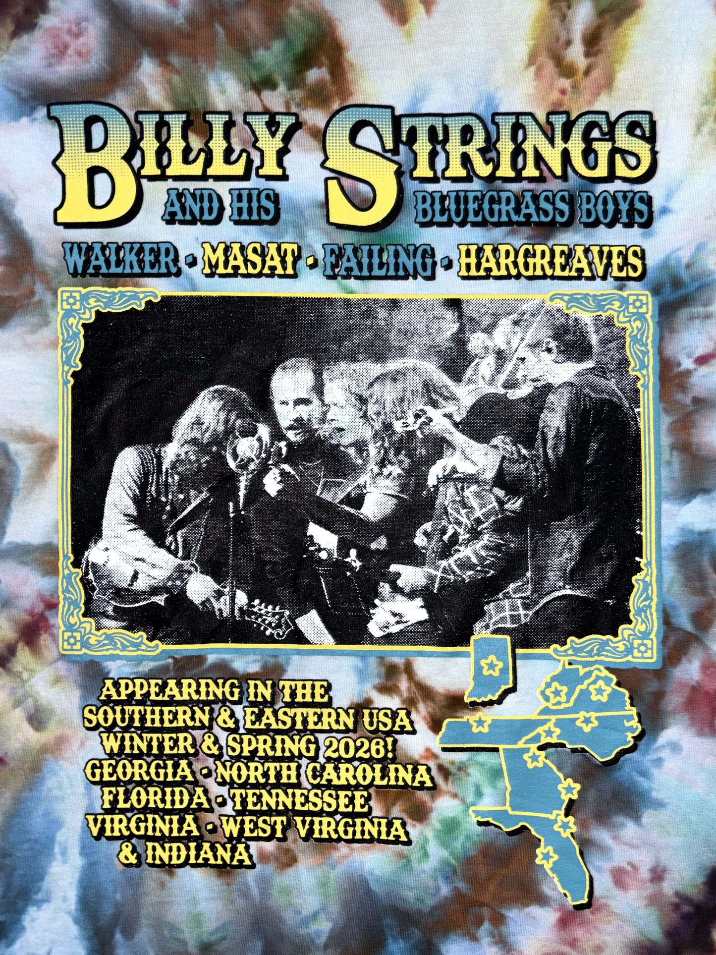 Bluegrass Boys tie-dyed long sleeve