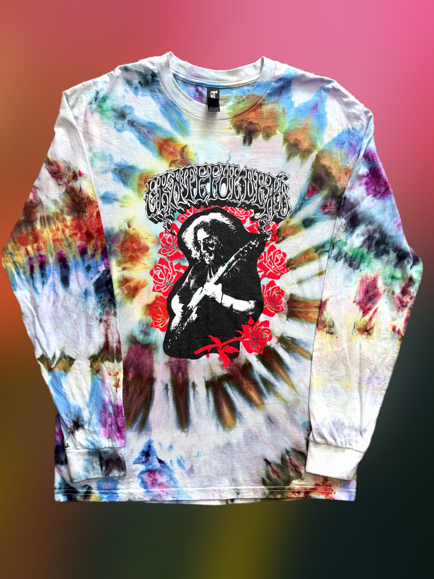 "Jerry Jack Straw" tie-dyed long sleeve shirt