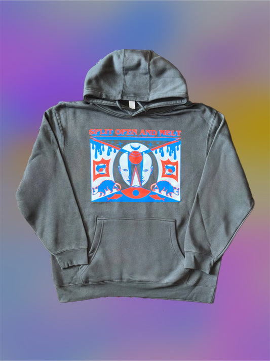 "Split Open And Melt" hooded sweatshirt