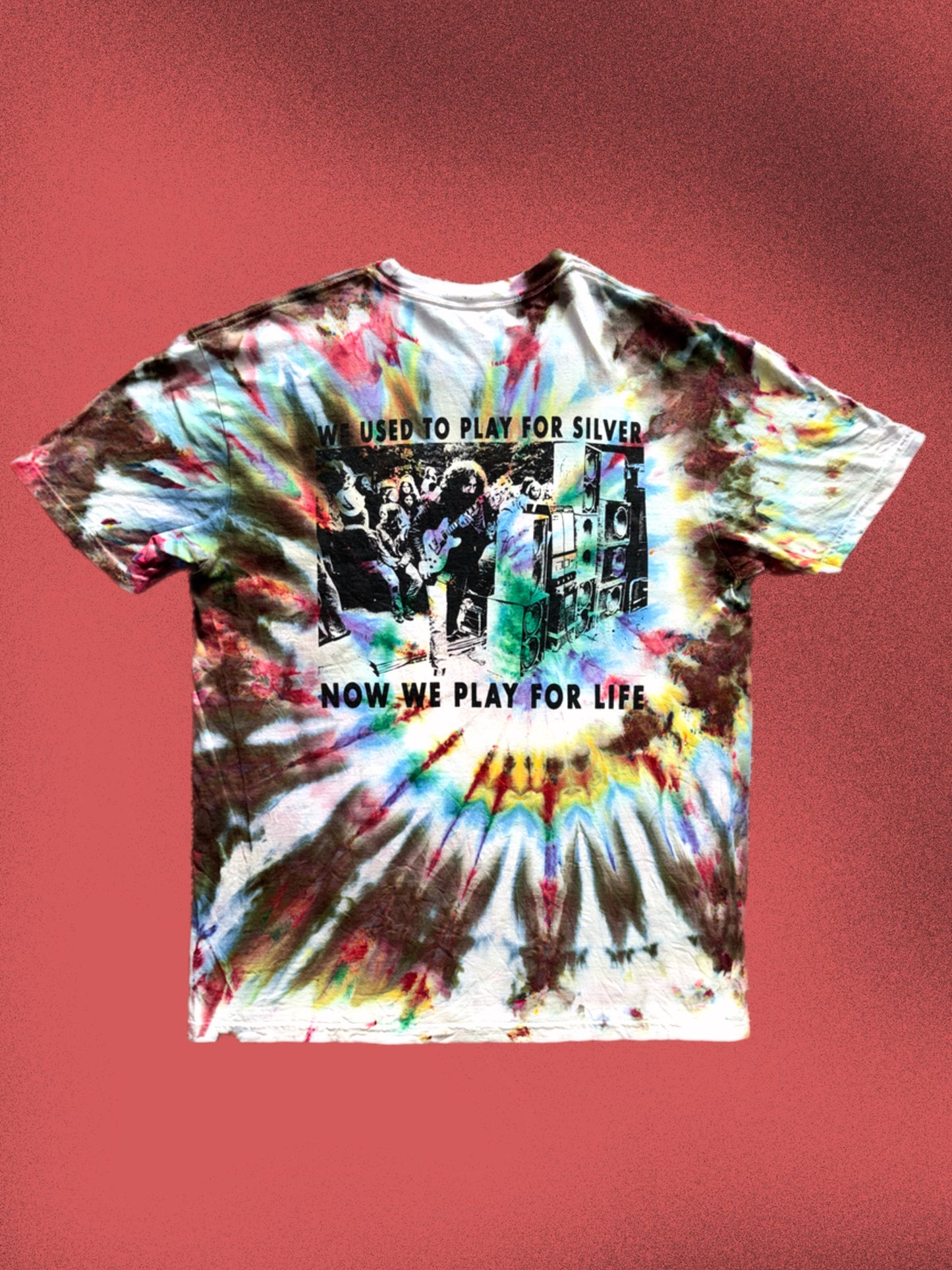"Jerry Jack Straw" tie-dyed short sleeve shirt
