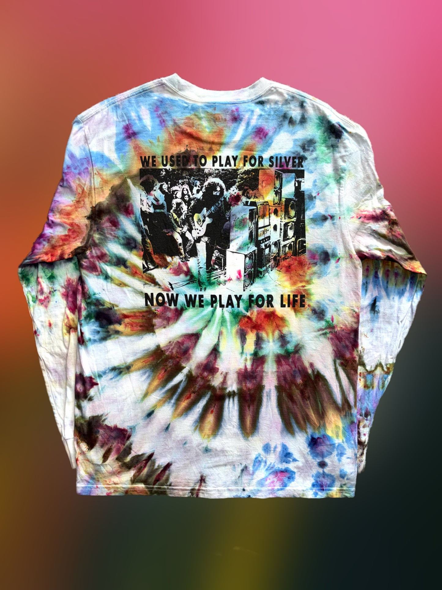 "Jerry Jack Straw" tie-dyed long sleeve shirt
