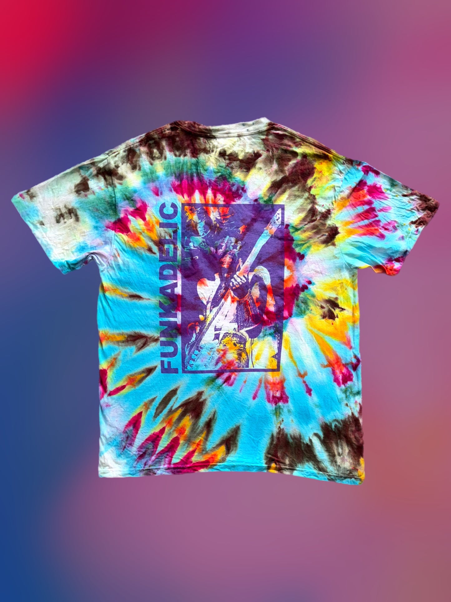 PFUNK tie-dyed short sleeve shirt