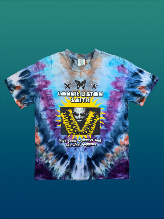 Lonnie Liston Smith 'Give Peace a Chance' ice-dyed t-shirt