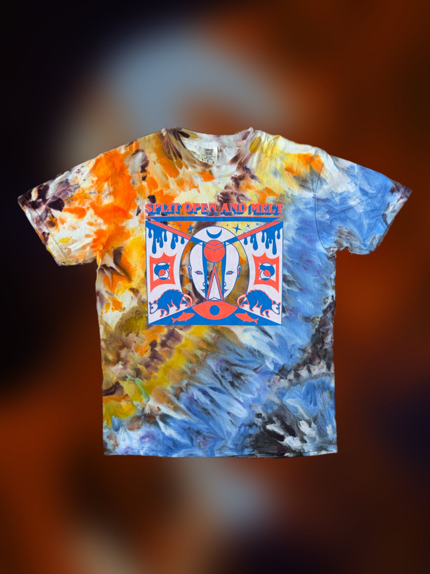 Split Open & Melt tie-dye t-shirt