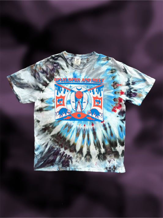 Split Open & Melt tie-dye t-shirt