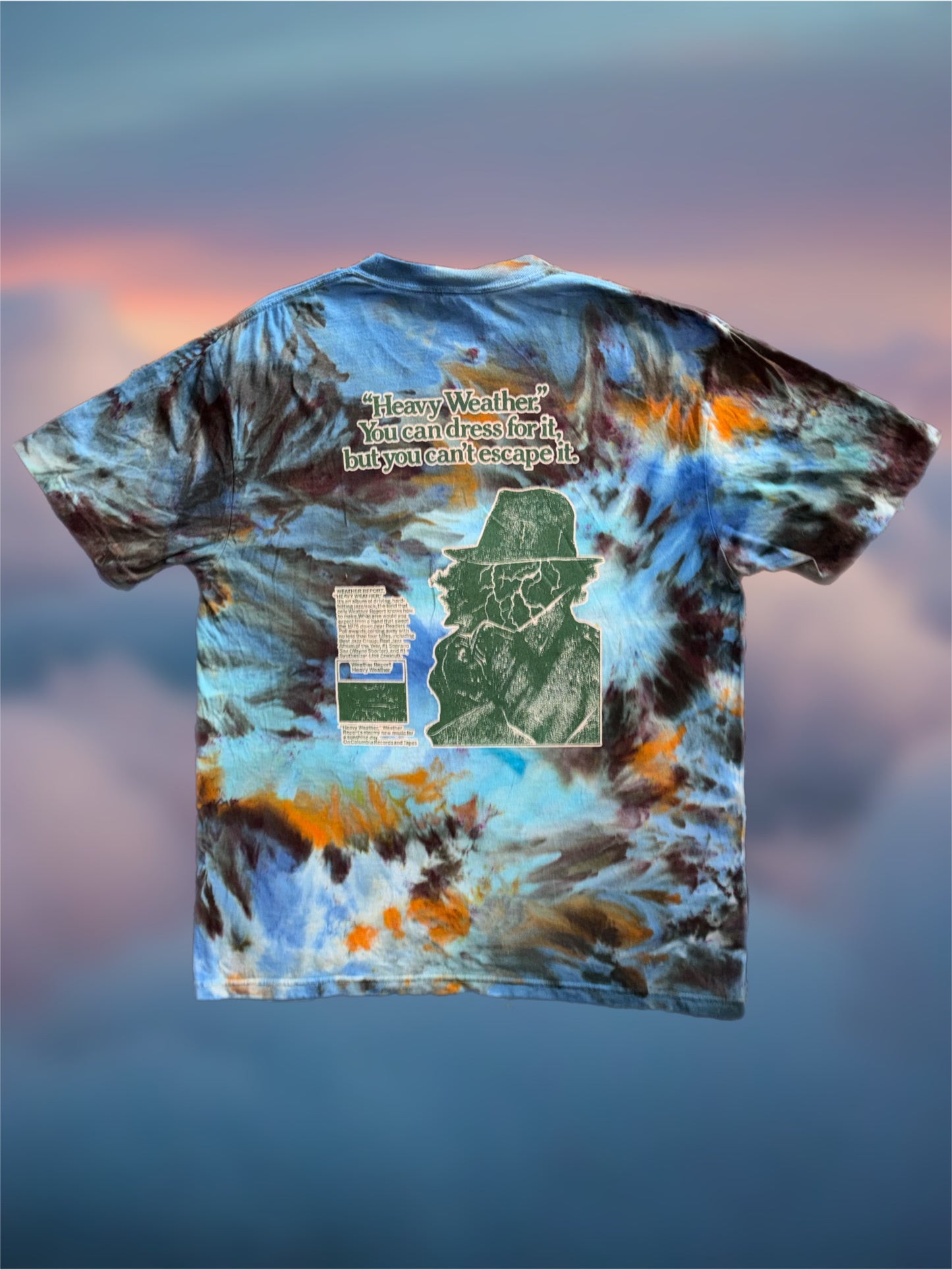 Weather Report tie-dyed comfort colors t-shirt
