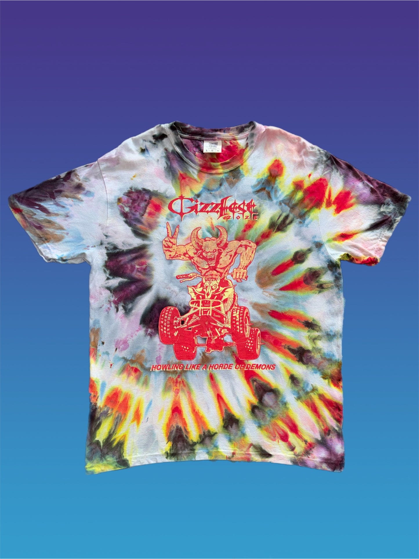 *PRE ORDER* GIZZFEST 2026 tie-dyed comfort colors