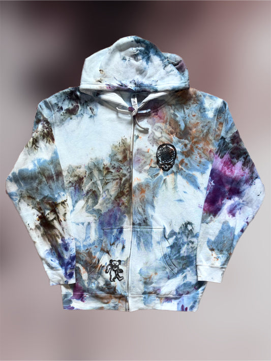 GD zip-up hooded sweatshirt