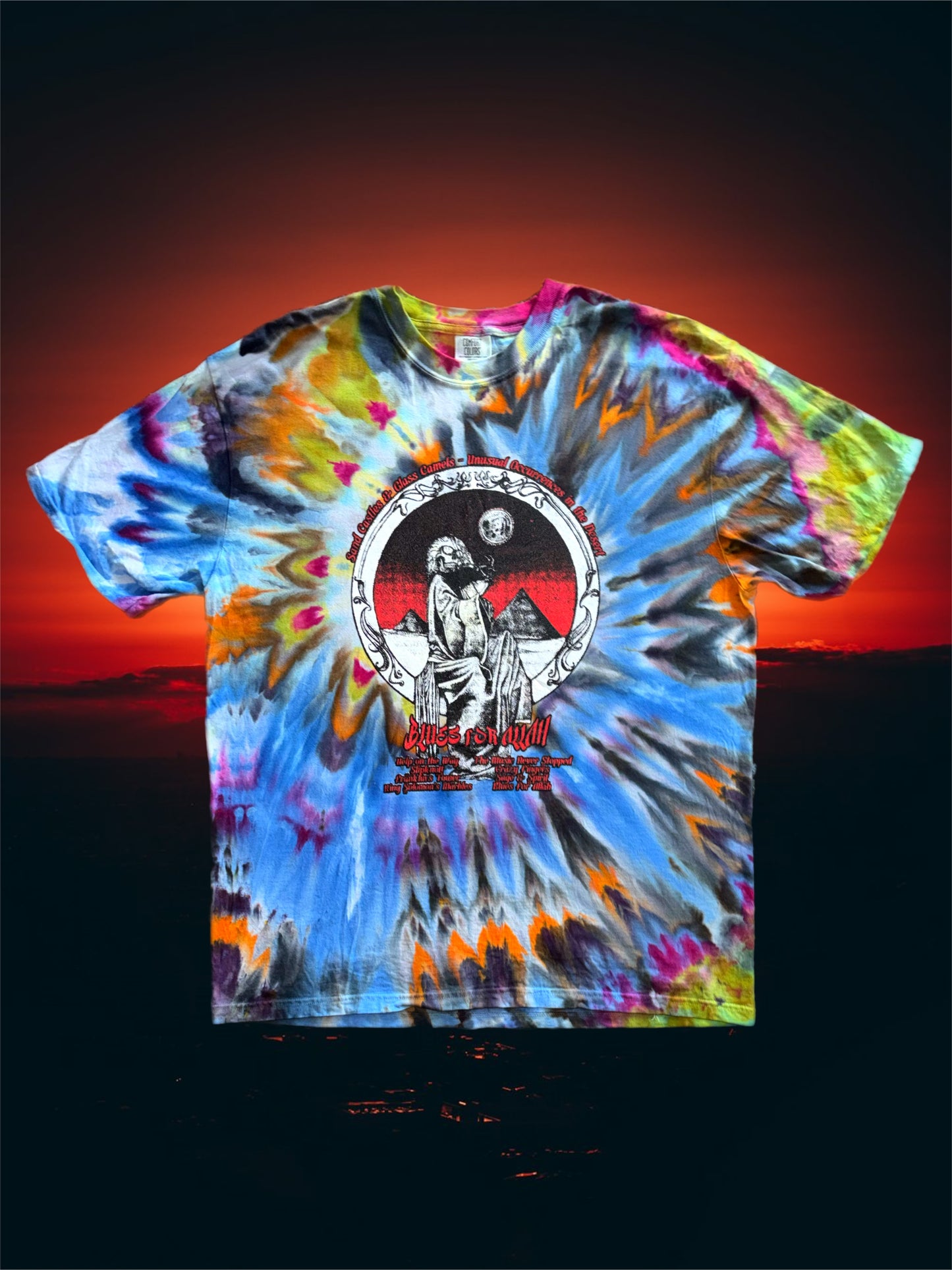 Blues for Allah Anniversary Shirt - tie-dyed comfort colors