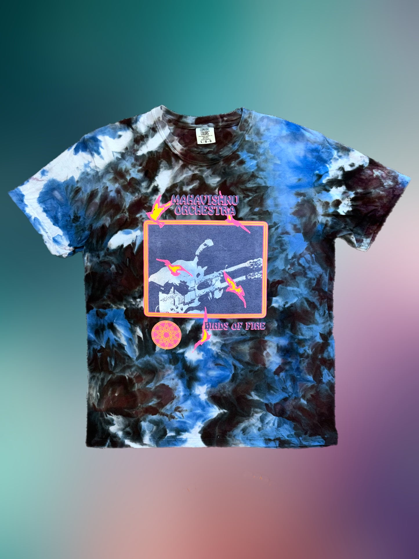 Mahavishnu Orchestra  tie-dyed short sleeve