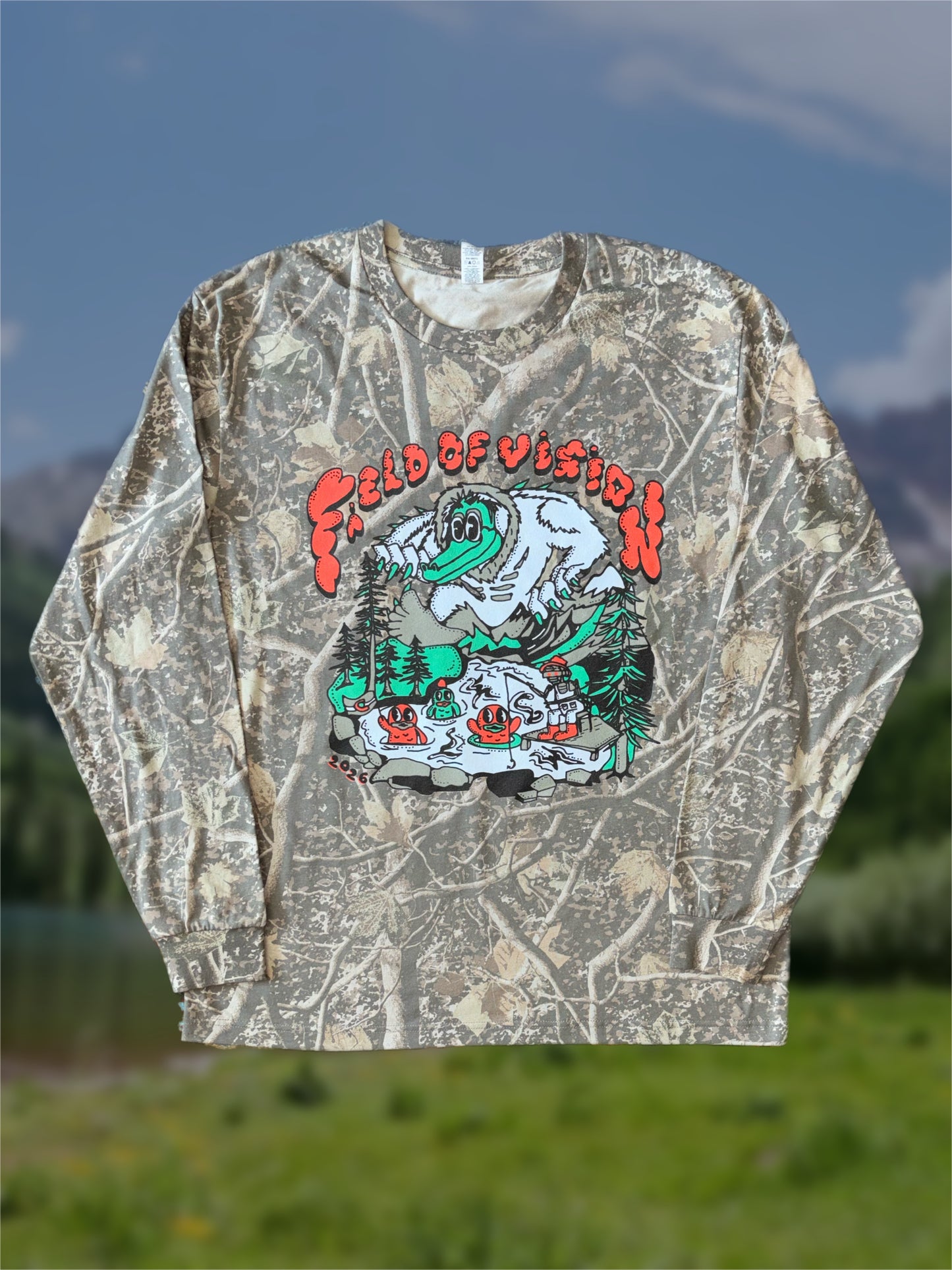 *PRE ORDER* FIELD OF VISION 2026 camo long sleeve