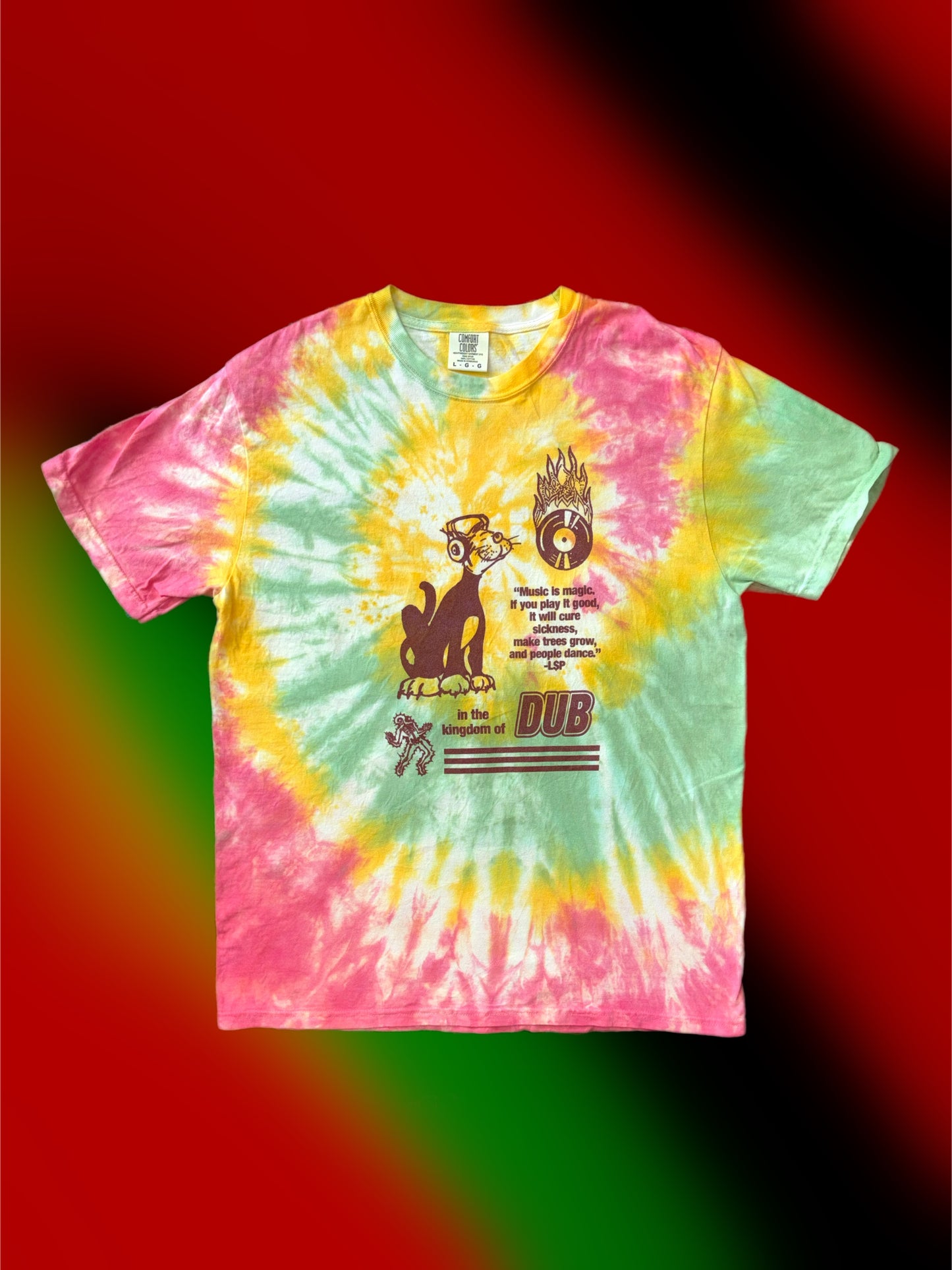 DUB KINGDOM tie-dyed shirt