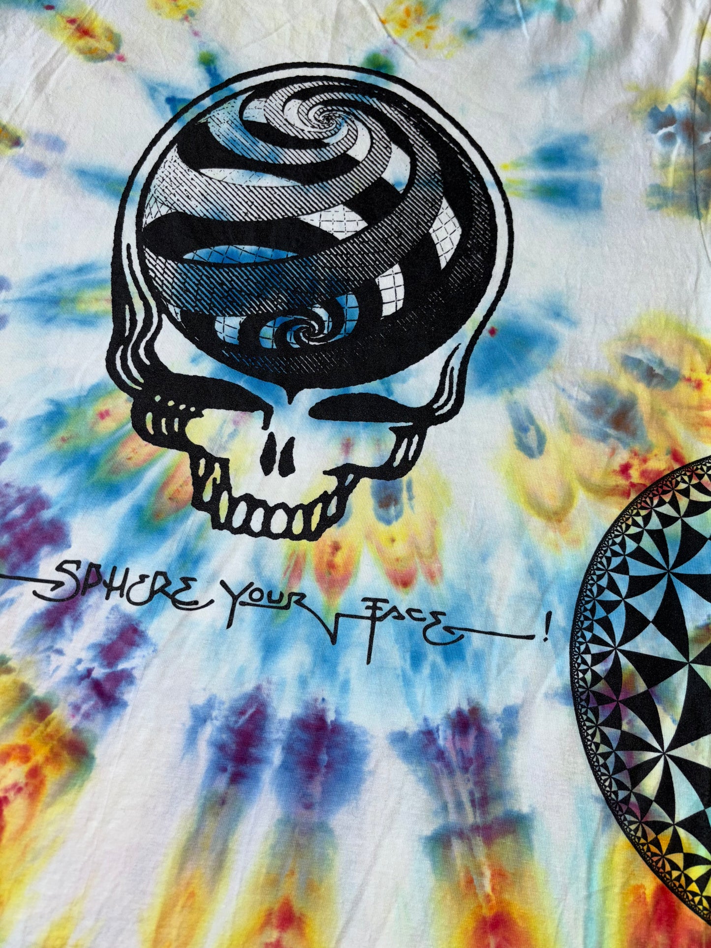 "Sphere Your Face" Tie-Dyed Long Sleeve Shirt