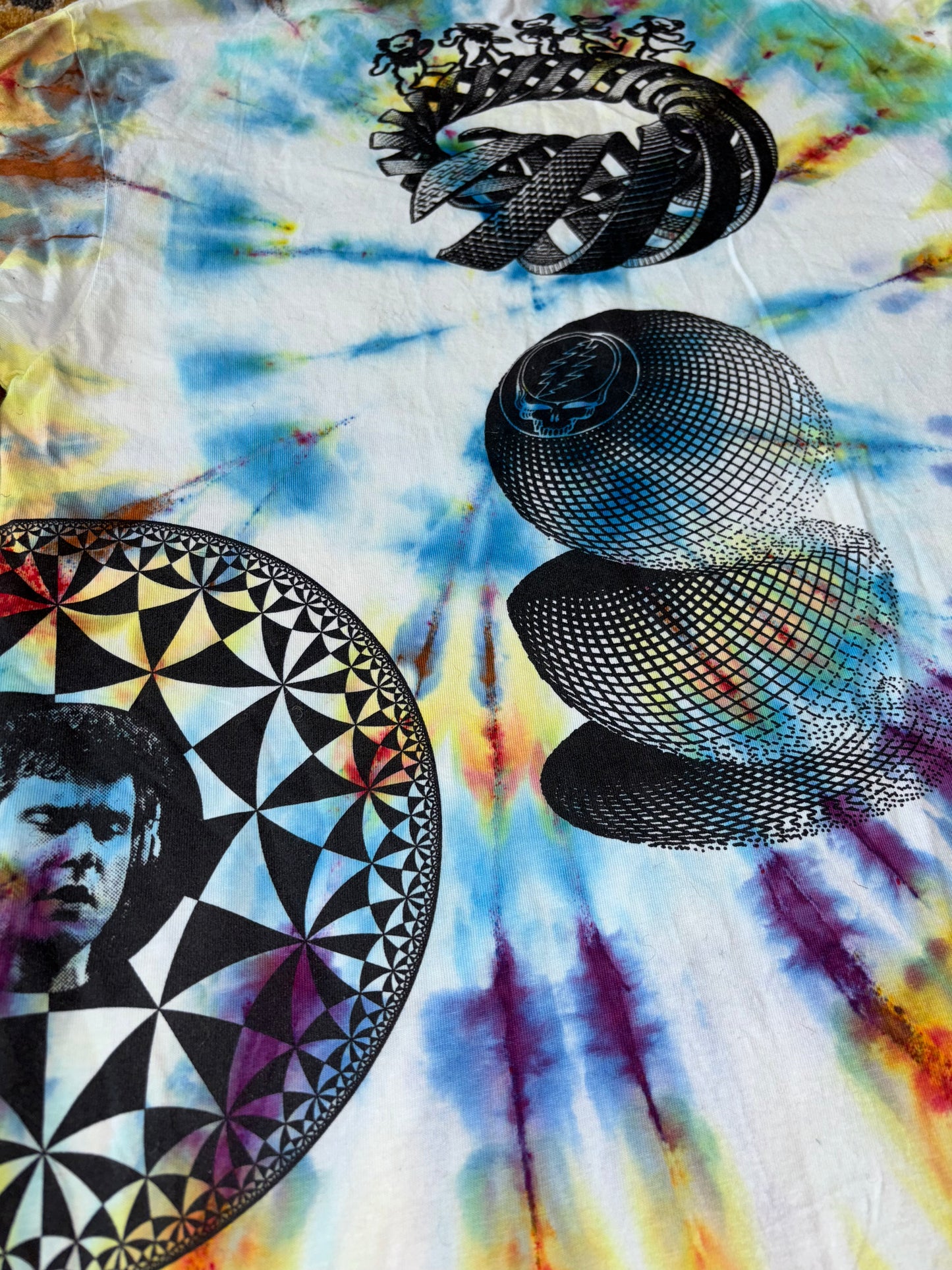 "Sphere Your Face" Tie-Dyed Long Sleeve Shirt