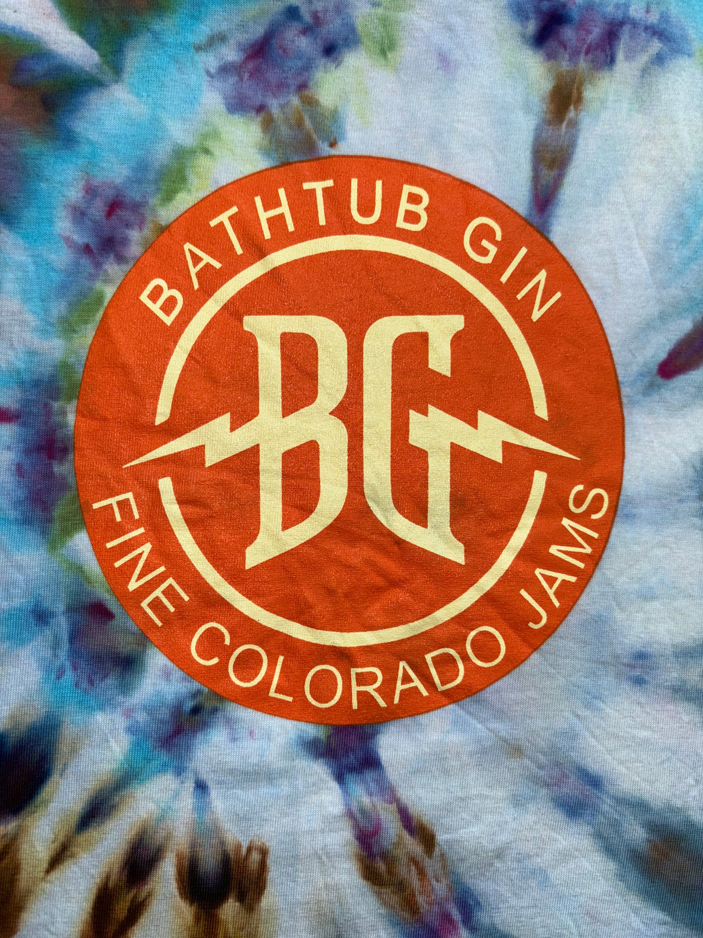 "Bathtub Gin" Dyed Short Sleeve Shirt - purple haze dye