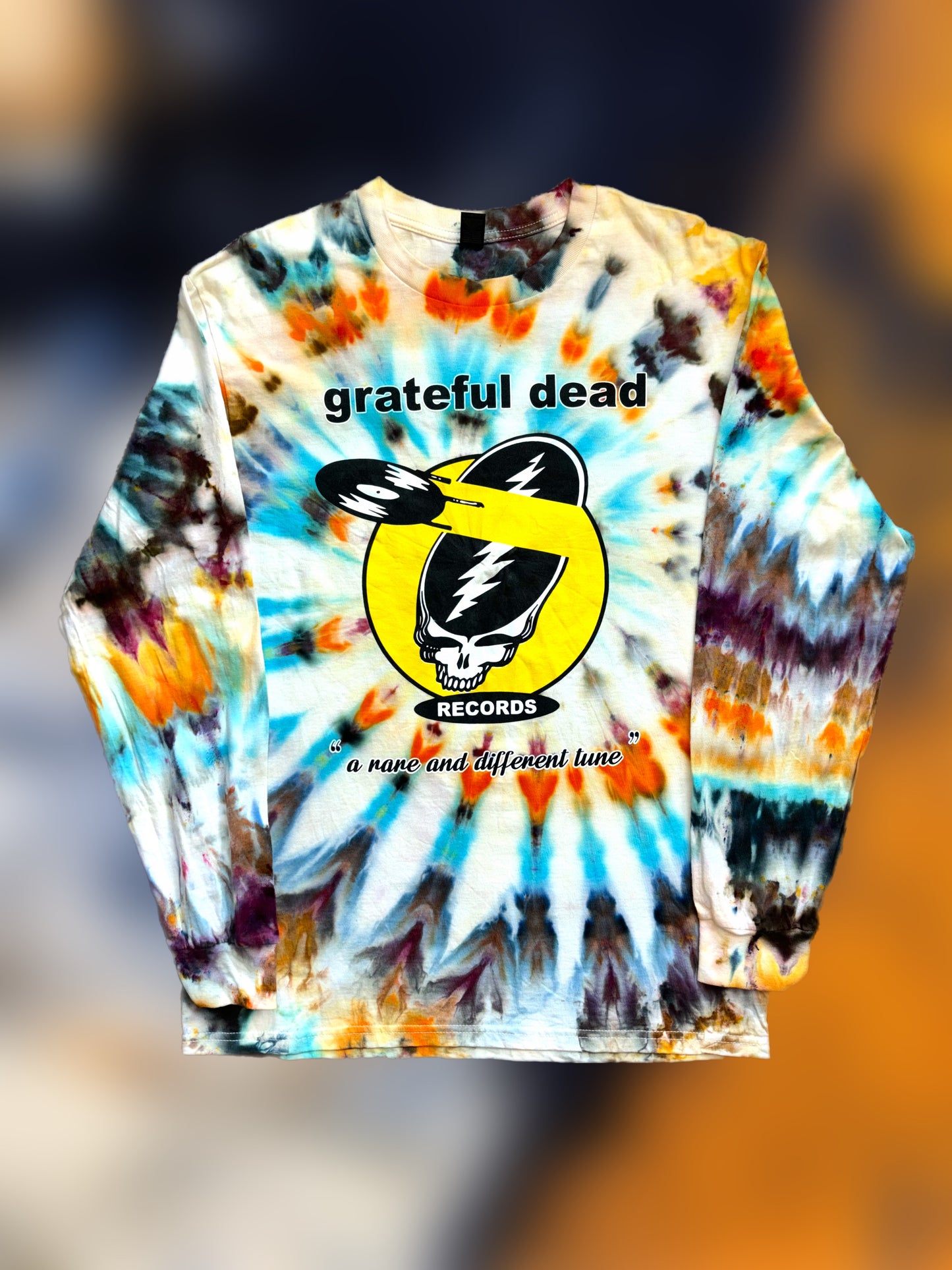 Grateful Dead Records Tie-Dyed Long Sleeve - "Europe '72" Dye