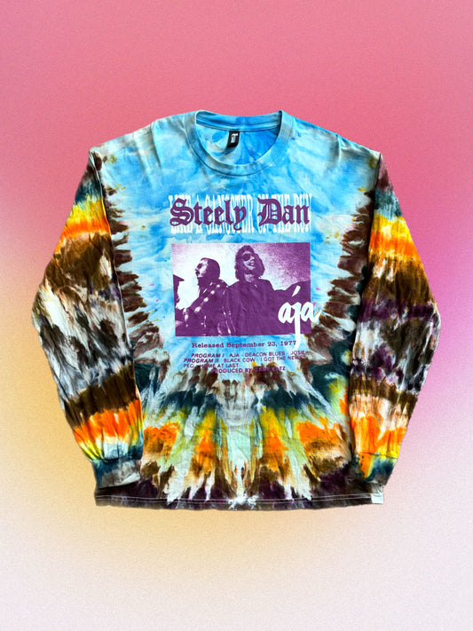 Steely Dan Dyed Long Sleeve Shirt - "Black Cow" dye