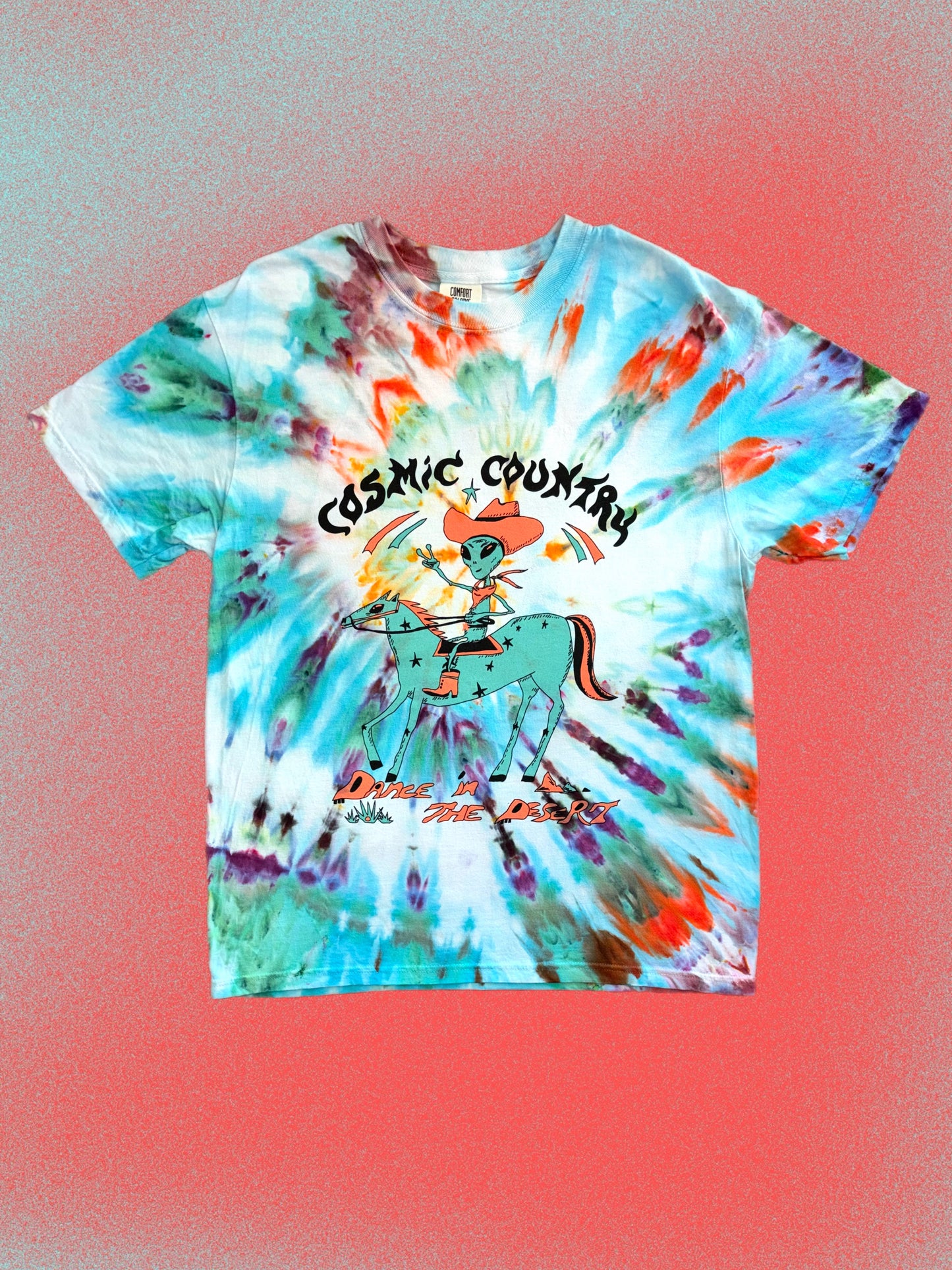 COSMIC COUNTRY dyed short sleeve 'Half Moon Night' colorway