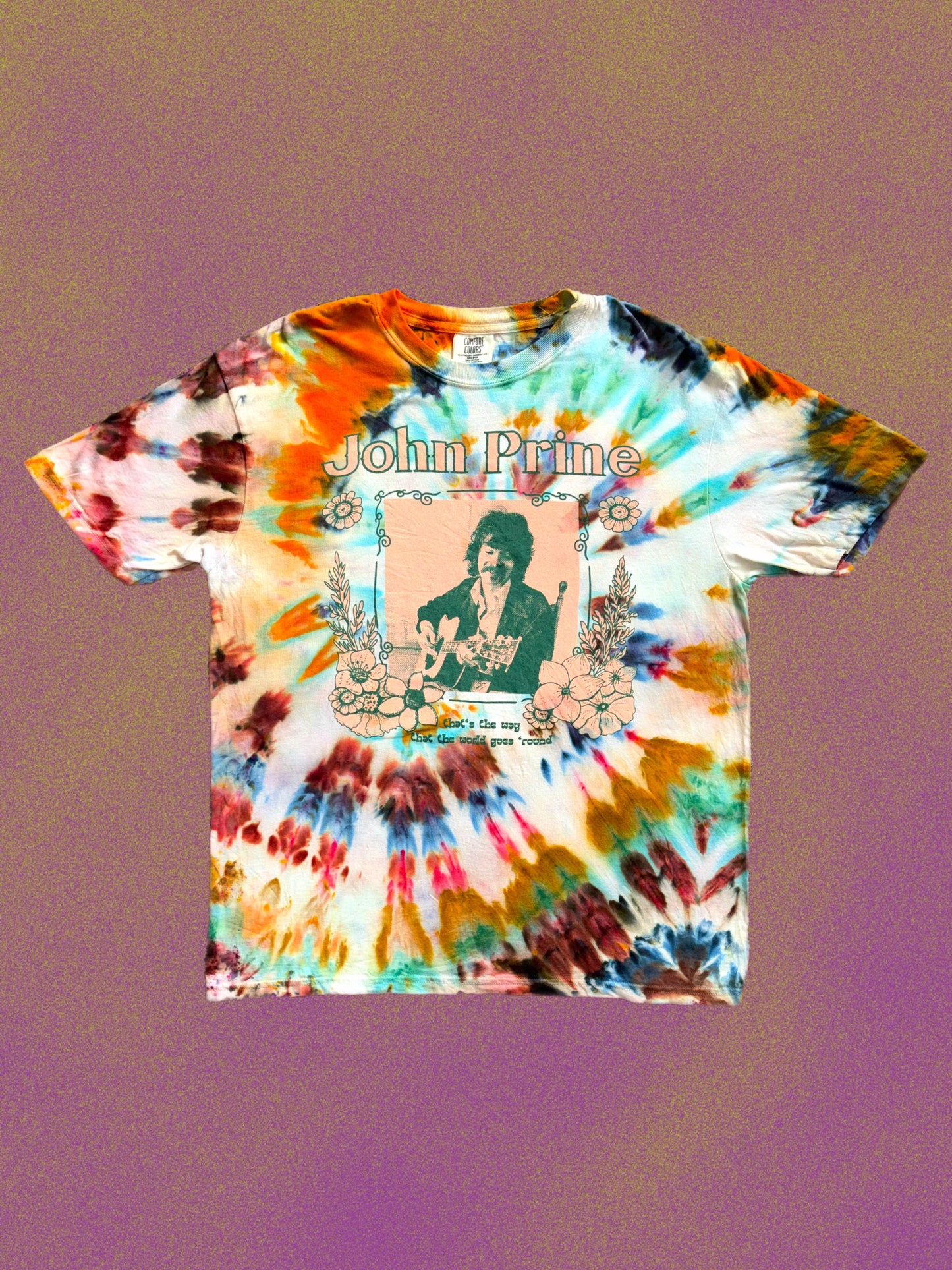 John Prine Dyed Short Sleeve Shirt - "Summer's End" dye colorway