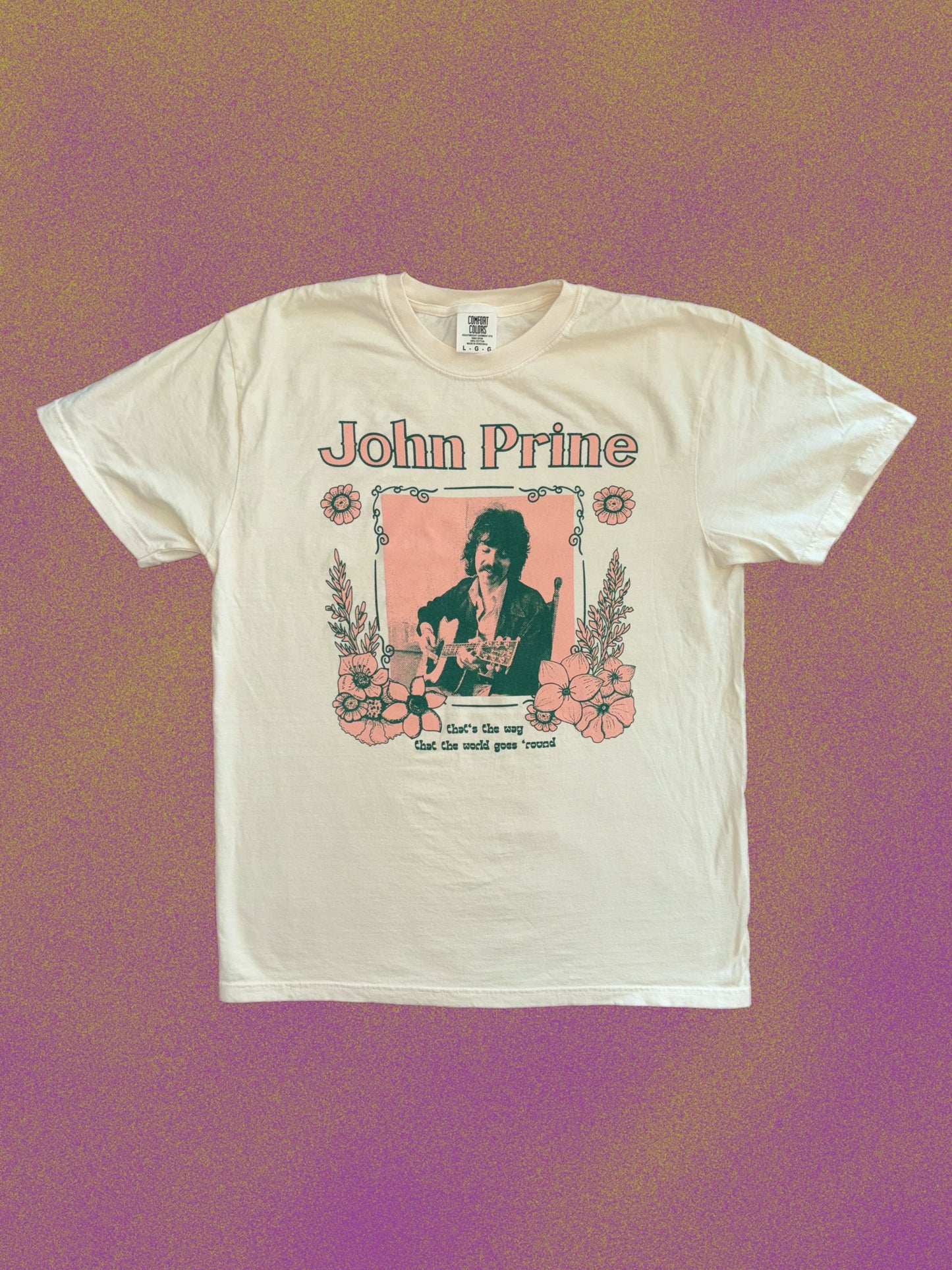 John Prine Short Sleeve Shirt - ivory color