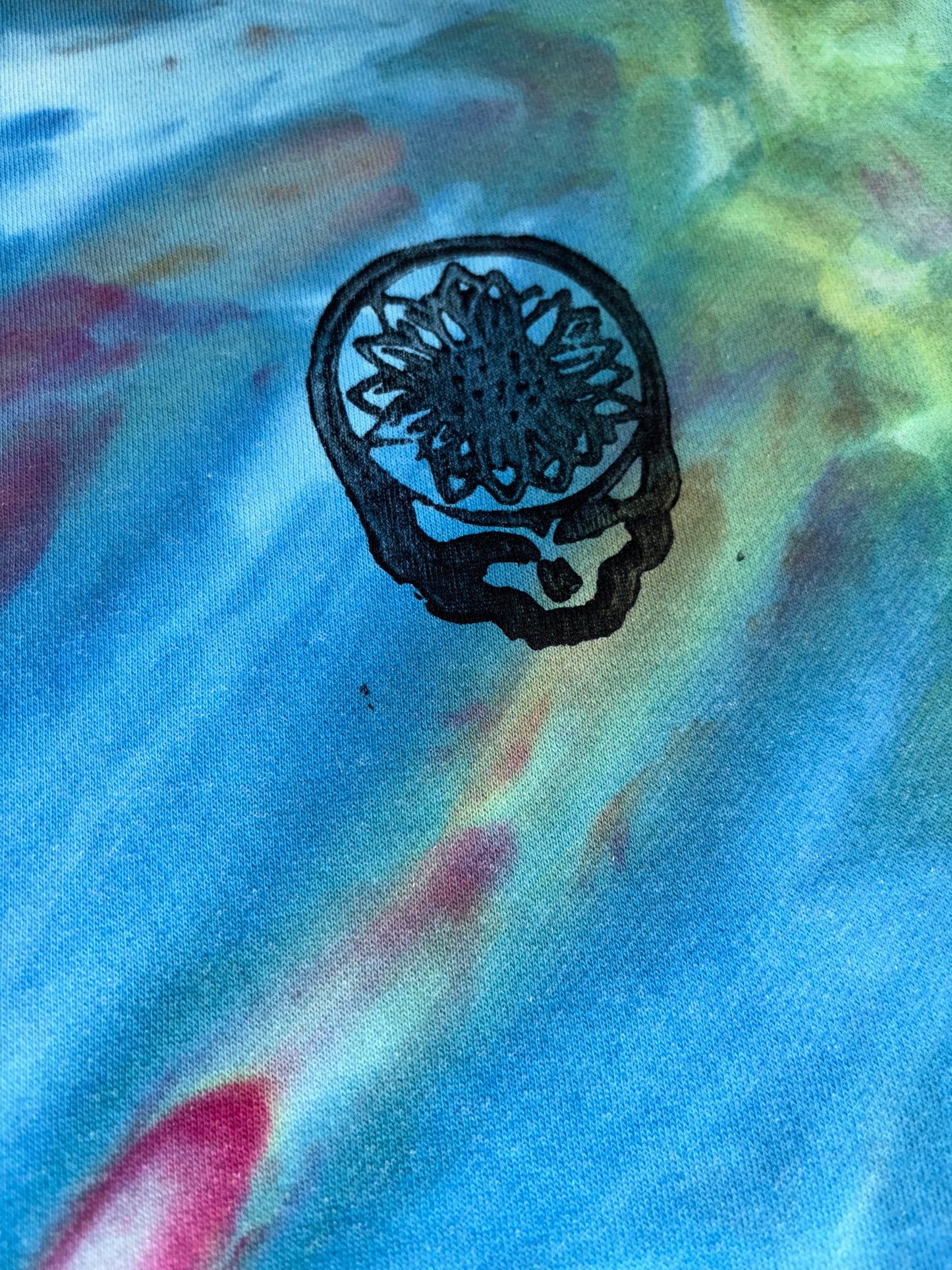 Sunflower Stealie Tie-dyed Sweatshirt