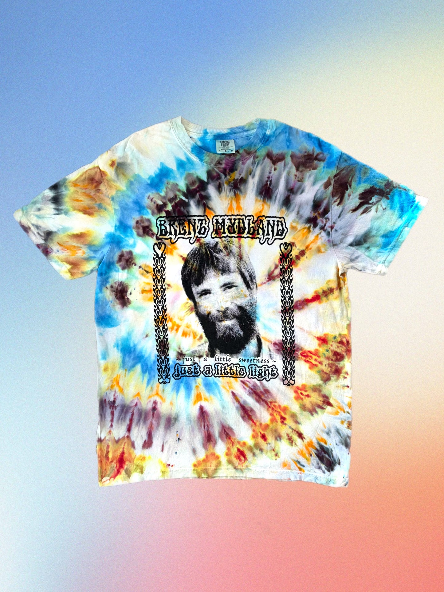 Brent Mydland Short Sleeve Shirt - "Just A Little Light" dye colorway