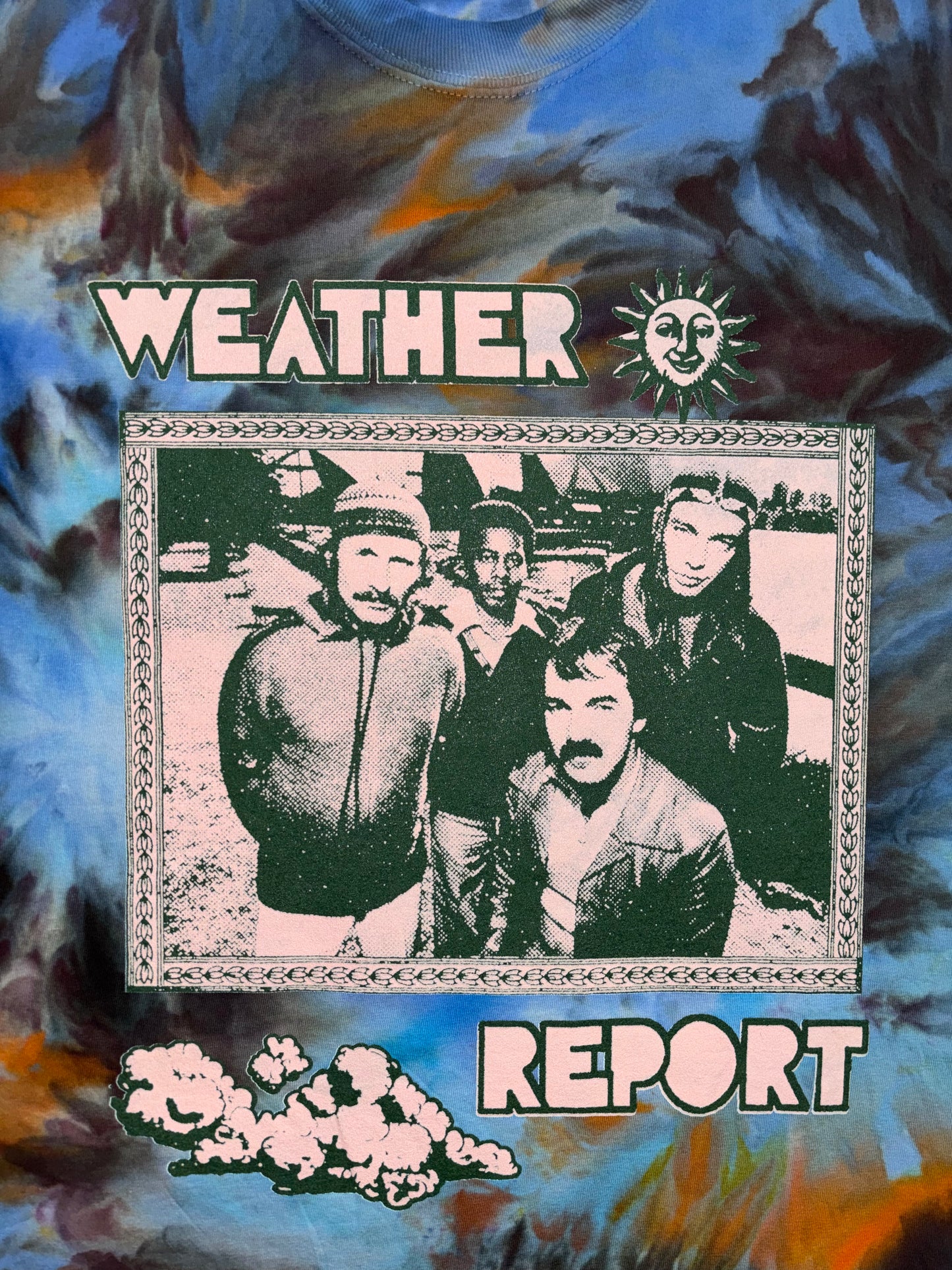 Weather Report tie-dyed comfort colors t-shirt