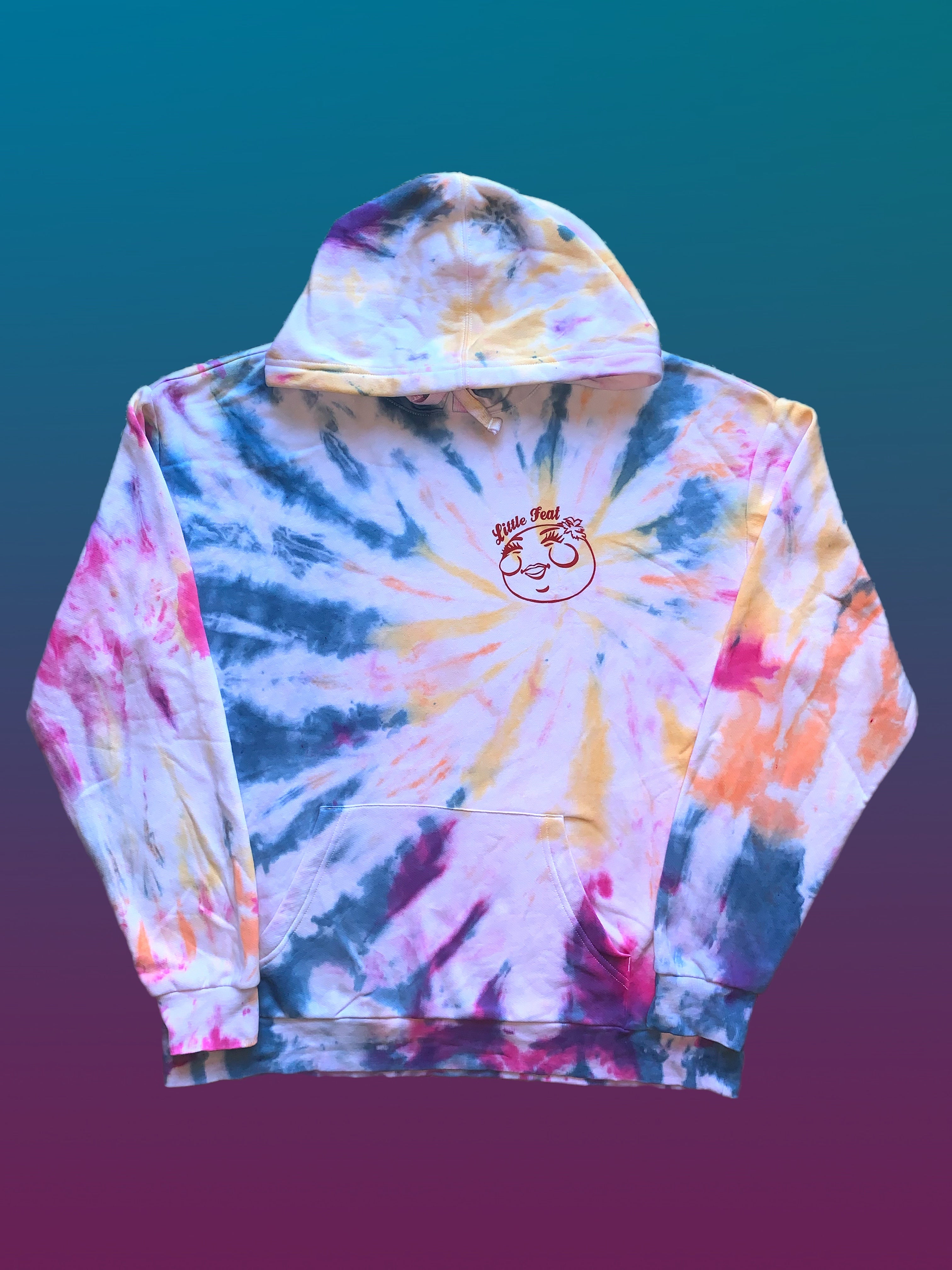 Feat tie dye hoodie new arrivals