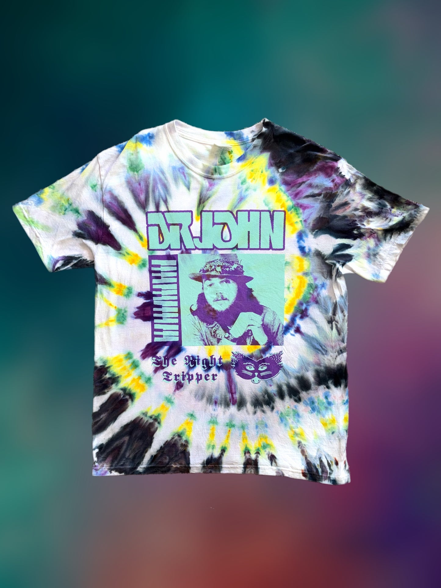 Dr. John 'The Night Tripper' tie-dyed t-shirt