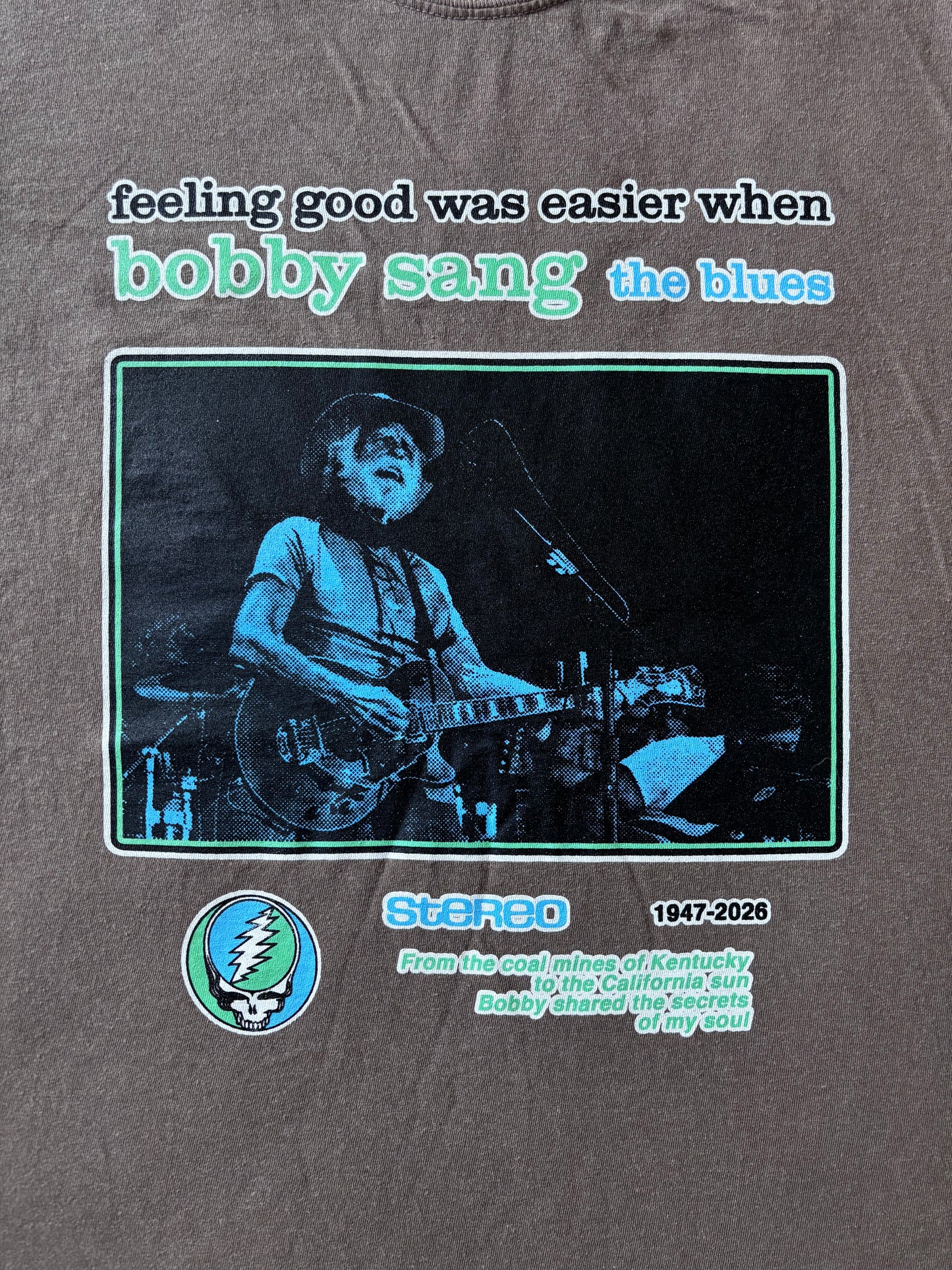 Bobby sang the blues solid comfort colors t-shirt