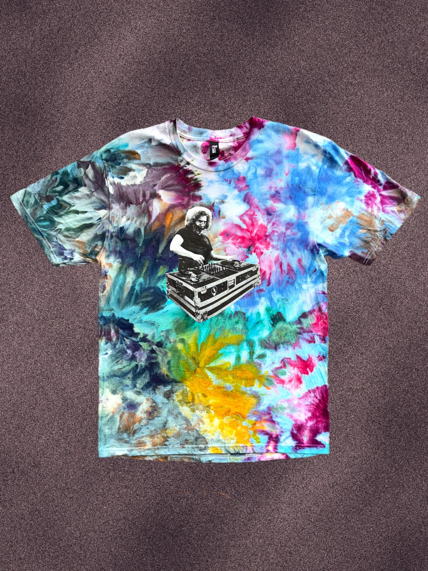 "DJ Jerry" tie-dyed short sleeve shirt