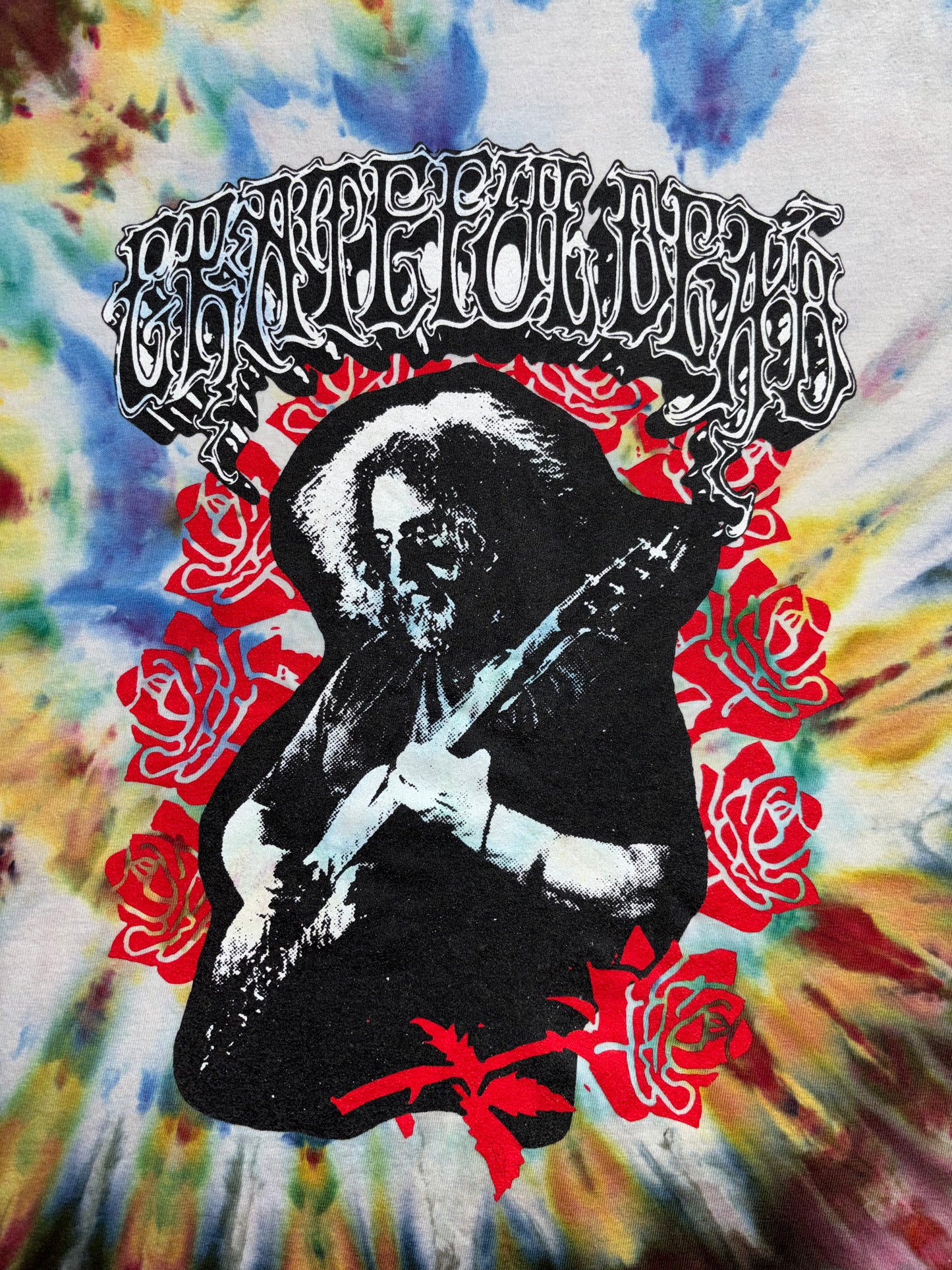 "Jerry Jack Straw" tie-dyed short sleeve shirt