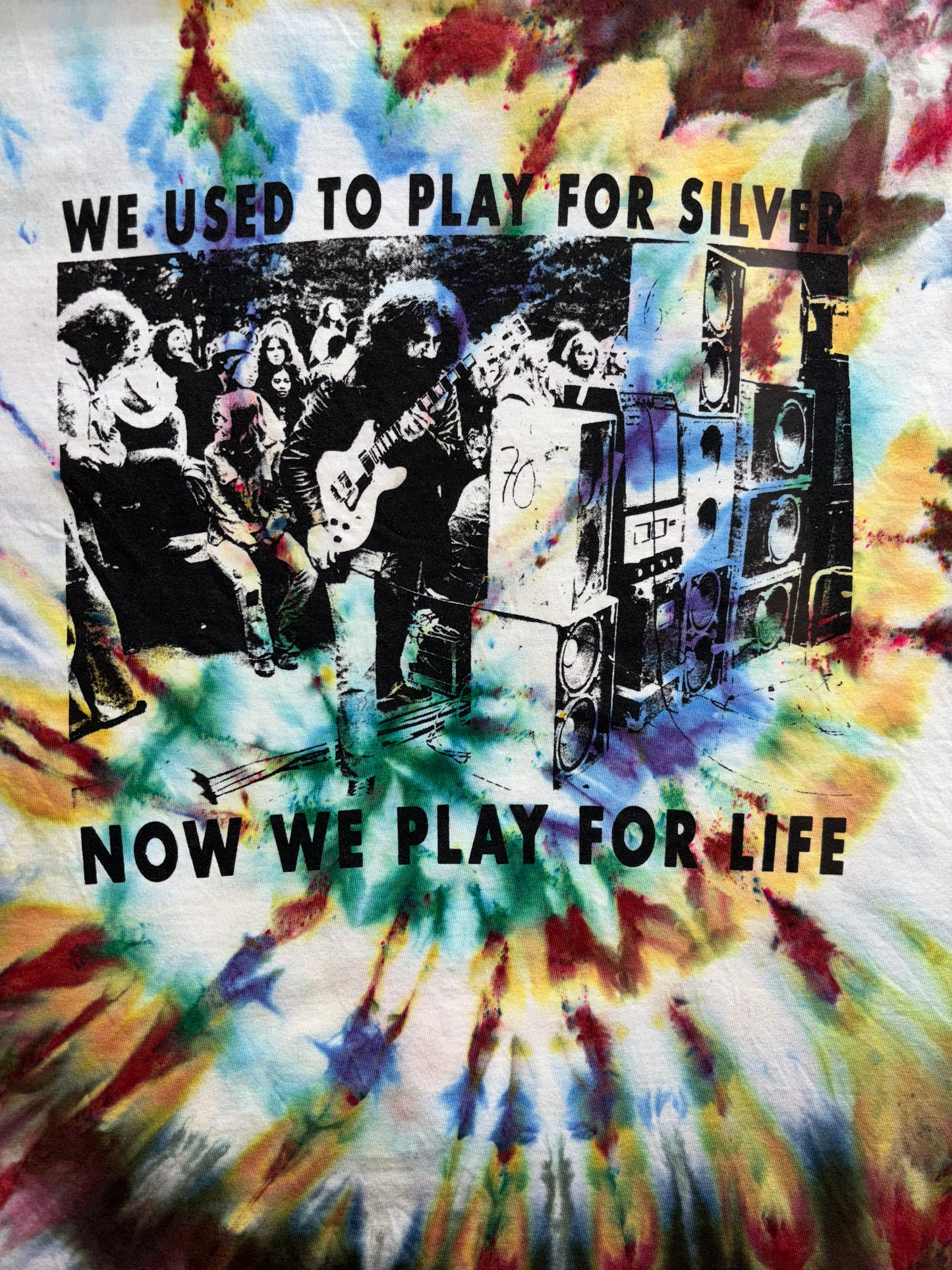 "Jerry Jack Straw" tie-dyed short sleeve shirt