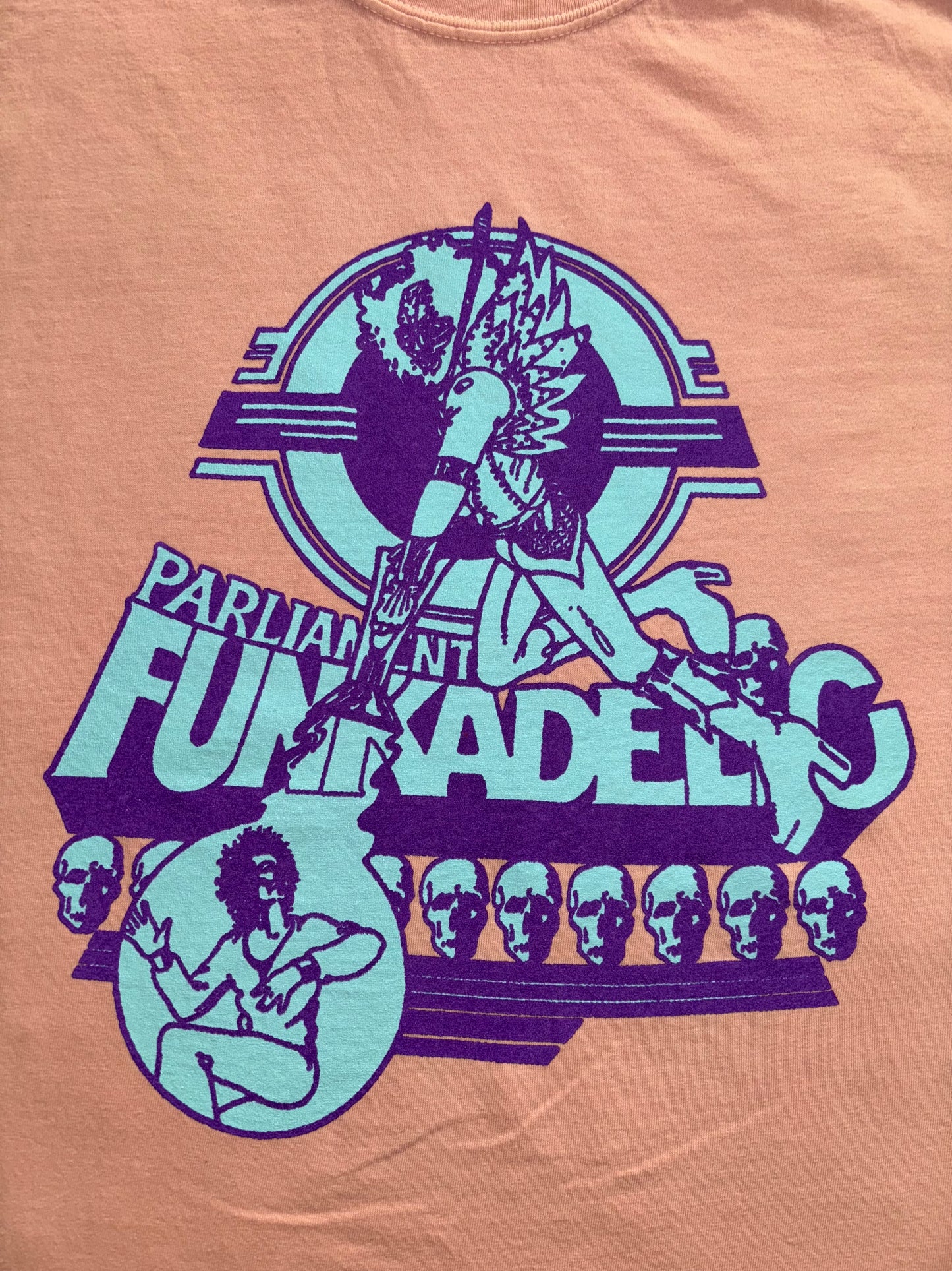 PFUNK peach short sleeve shirt