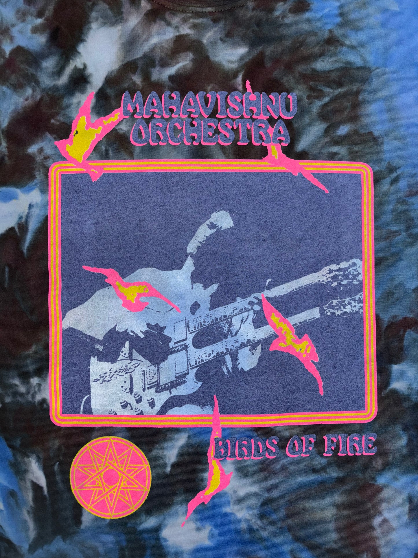 Mahavishnu Orchestra  tie-dyed short sleeve