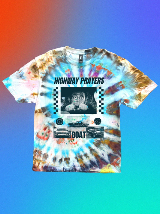 Highway Prayers Tie-Dyed Short Sleeve